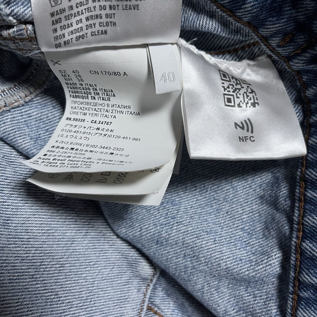Miu Miu Miu Miu Monogram Denim Crop Jacket Size S / US 4 / IT 40 - 6 Thumbnail