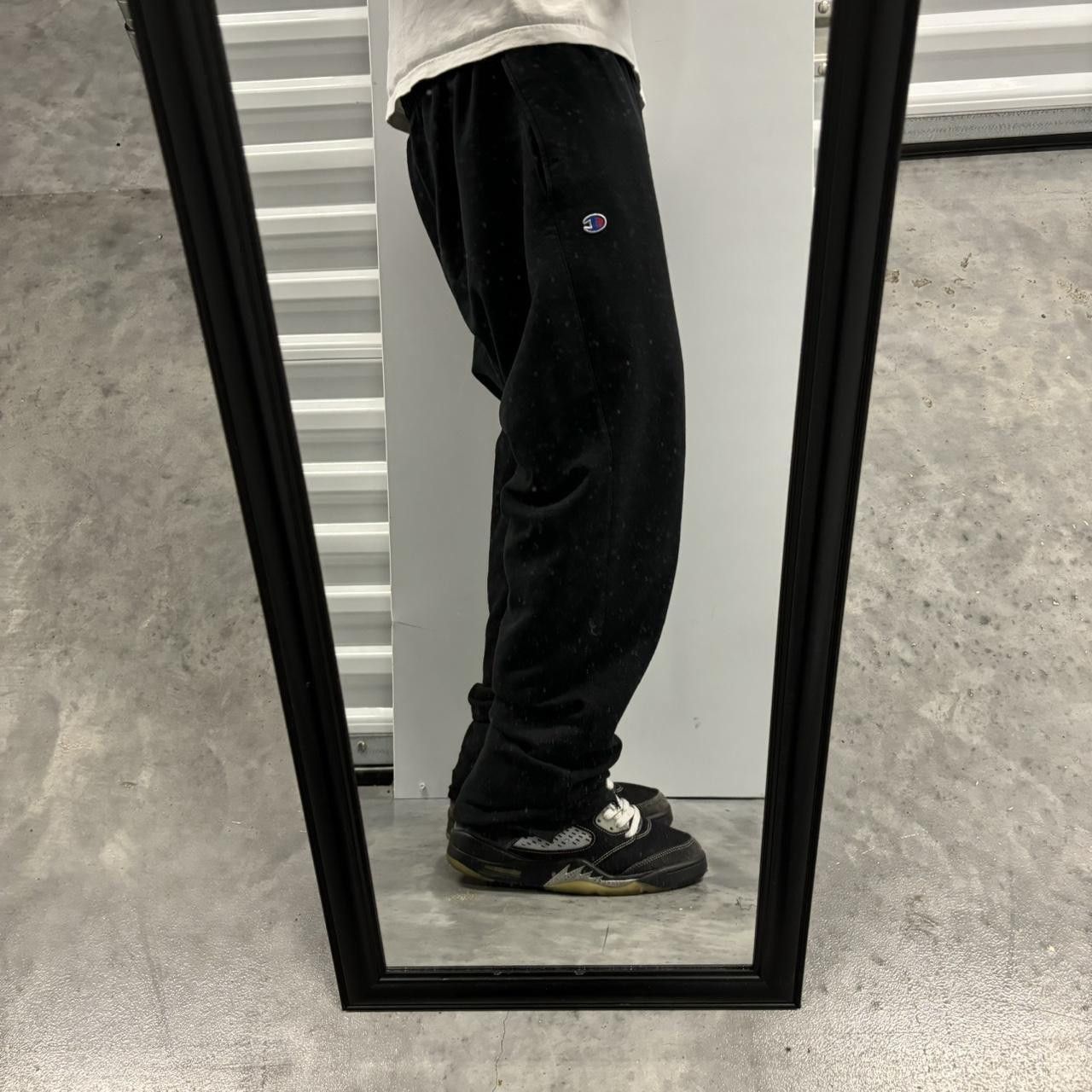 Japanese Brand × Vintage Crazy Vintage Y2K/2000s Black Essential Sweatpants! Size US 34 / EU 50 - 2 Thumbnail