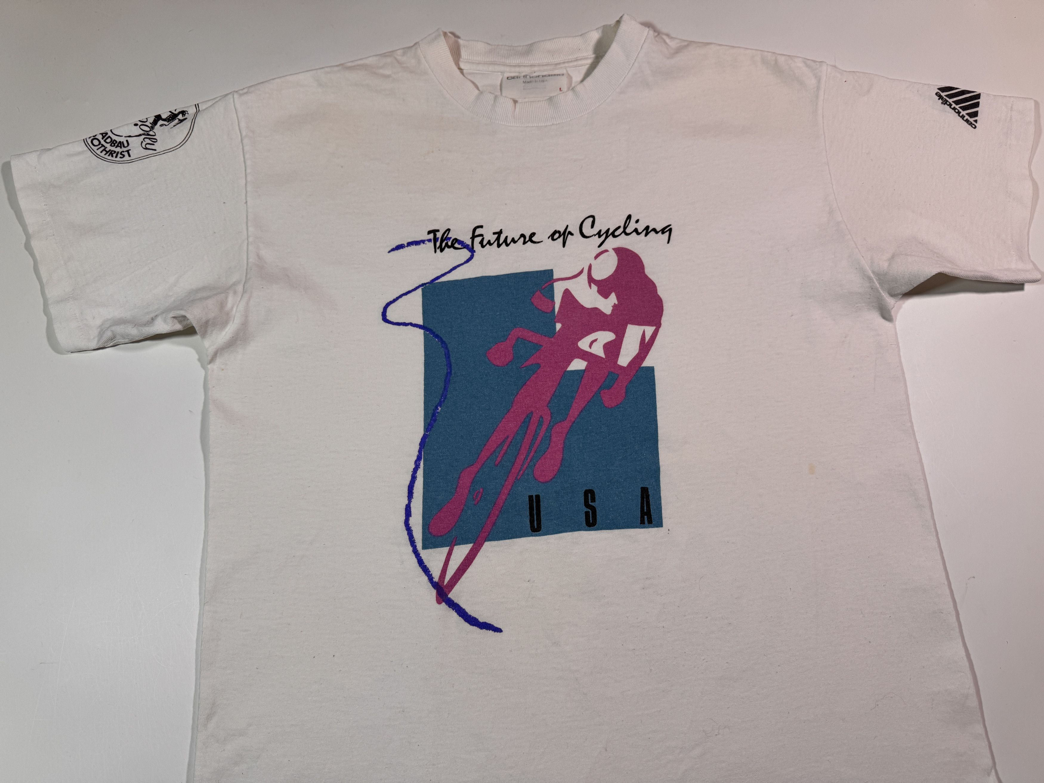 Vintage Vintage 1990 Cannondale T-shirt The Future of Cycling White Size US L / EU 52-54 / 3 - 2 Thumbnail