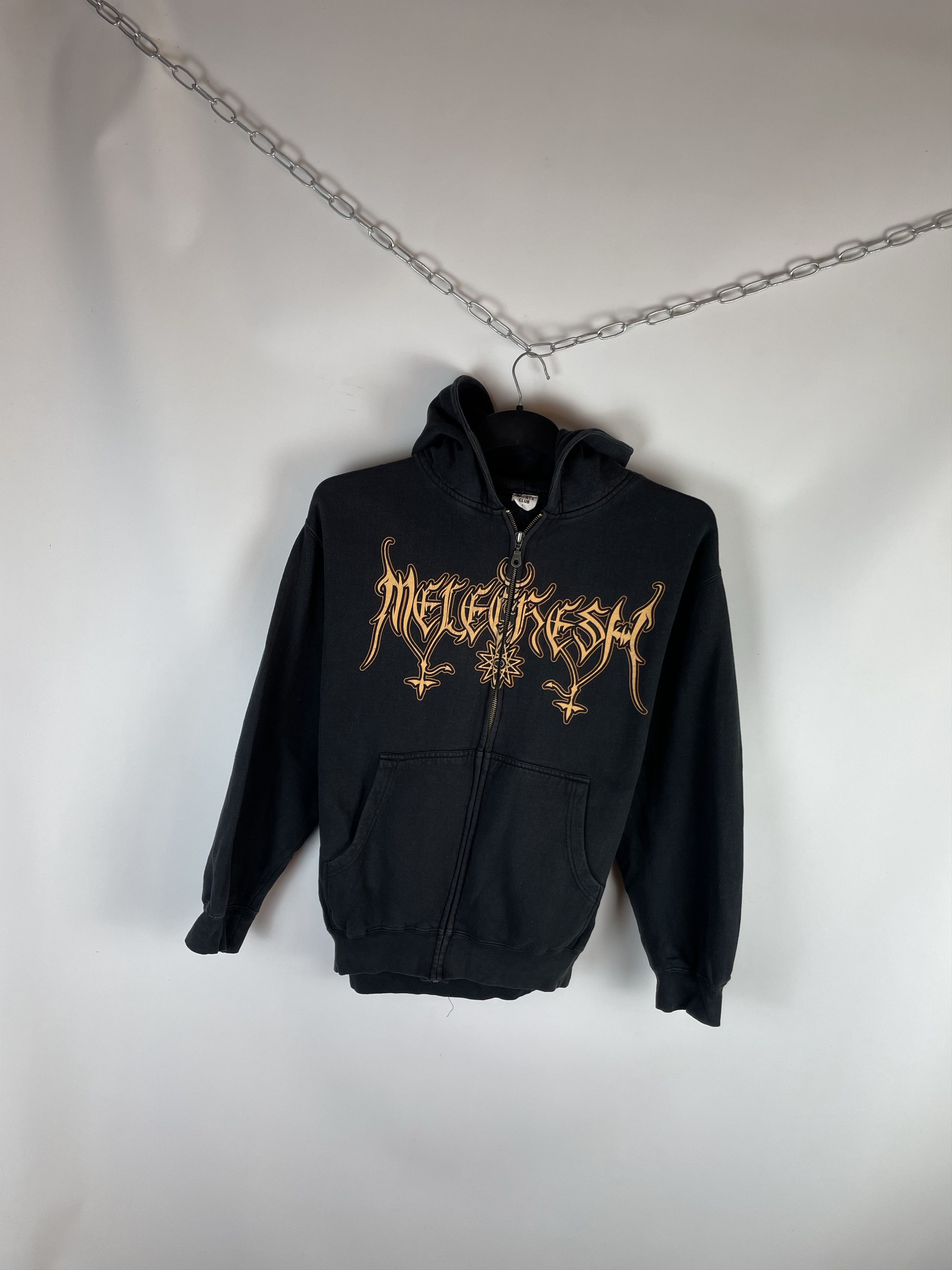 Band Tees Vintage 90s Blank Black Zip Hoodie Size US L / EU 52-54 / 3 - 2 Thumbnail