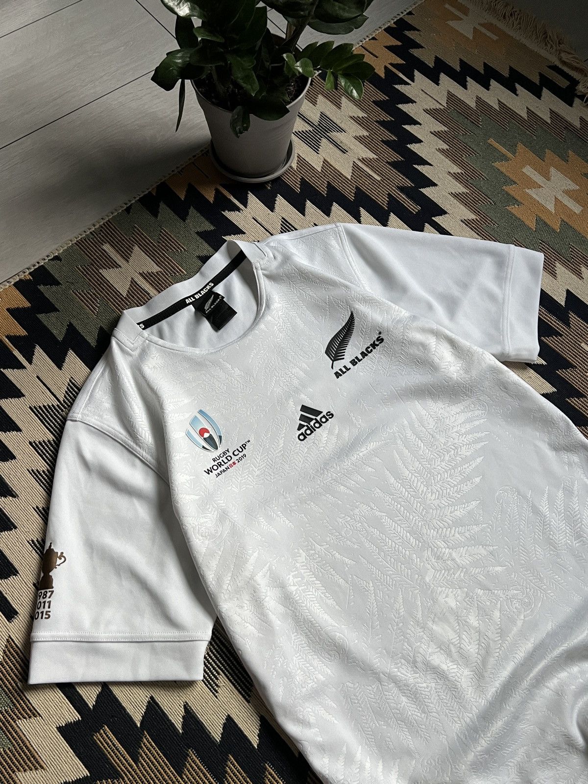 Adidas × All Blacks Adidas All Blacks World Cup Japan 2019 Rugby Jersey Size US L / EU 52-54 / 3 - 6 Thumbnail