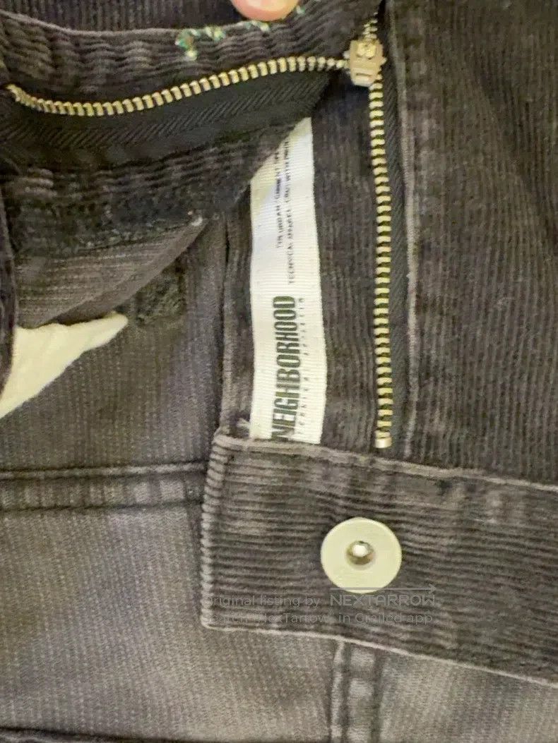 Neighborhood Neighborhood size M Corduroy Denim Jeans Black Size US 27 - 2 Thumbnail