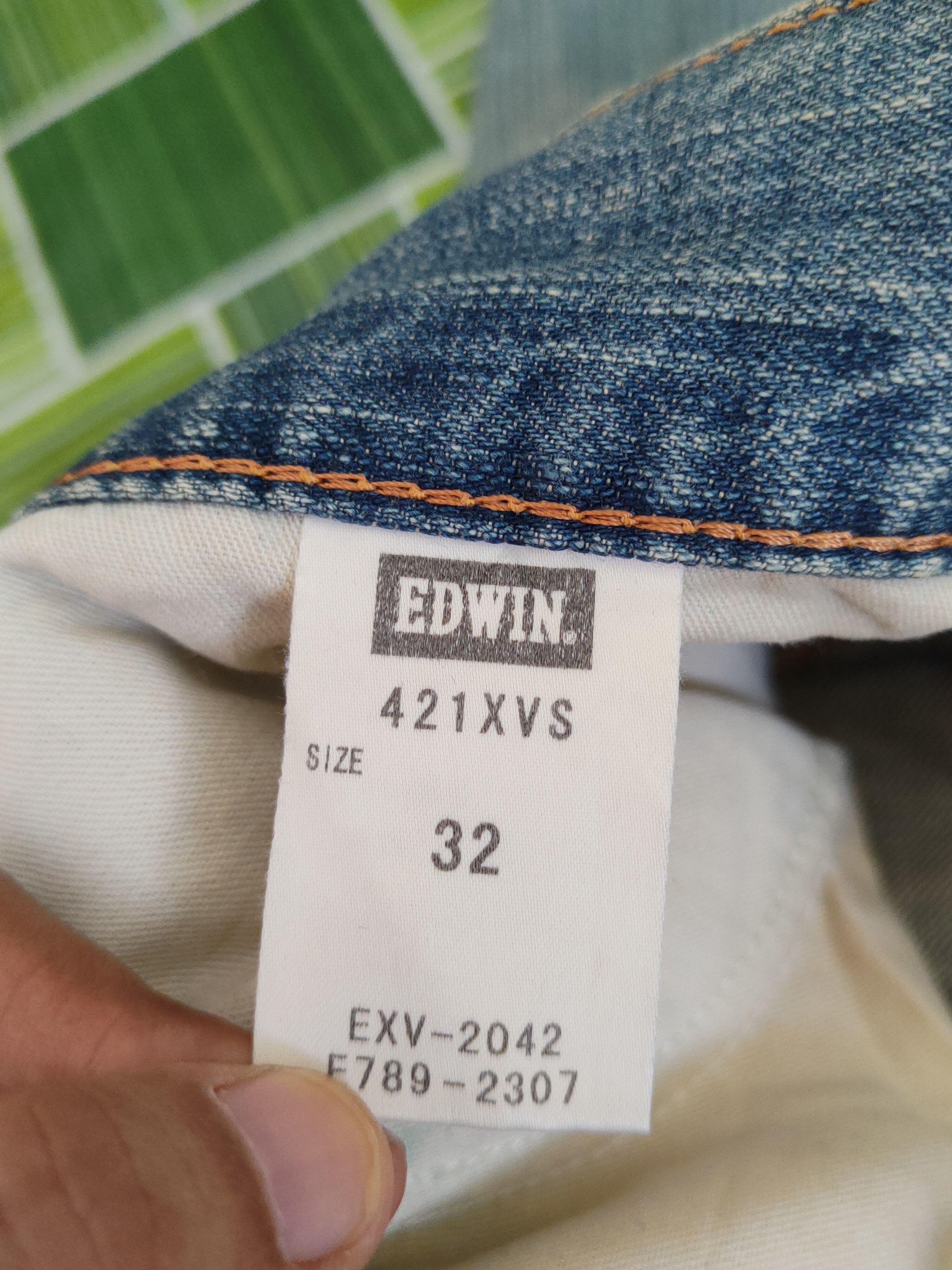 Edwin Edwin Blue Faded Distressed Ripped Jeans #S1768 Size US 32 / EU 48 - 15 Thumbnail