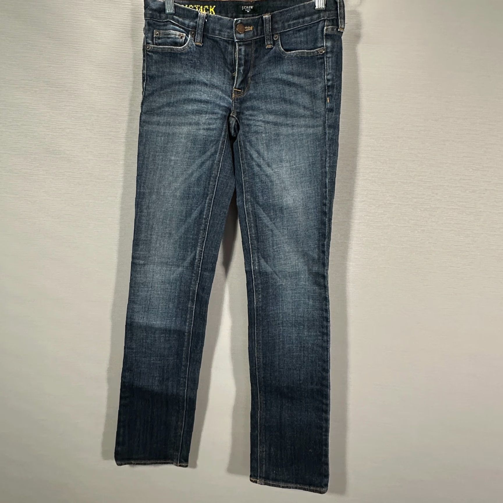 J.Crew J.CREW Matchstick Jeans Womens 25 Cotton Stretch Denim Skinny 5-Pocket Pockets Blue Medium Wash Modern Classic Pants Womens Size 42" / US 20 - 2 Thumbnail