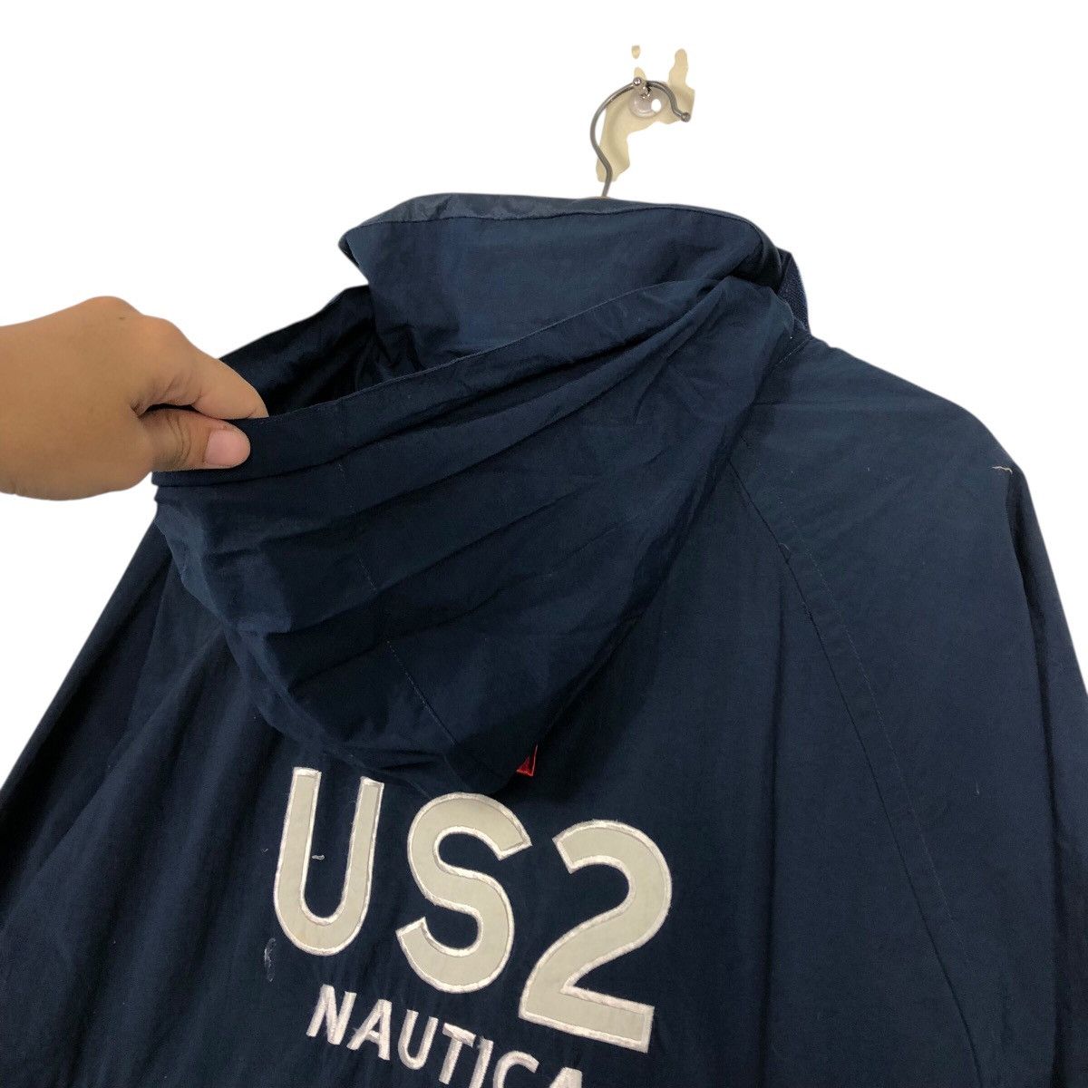 Nautica 📌Vintage Bomber Jacket Nautica Big Logo Back Hit Size US L / EU 52-54 / 3 - 12 Thumbnail