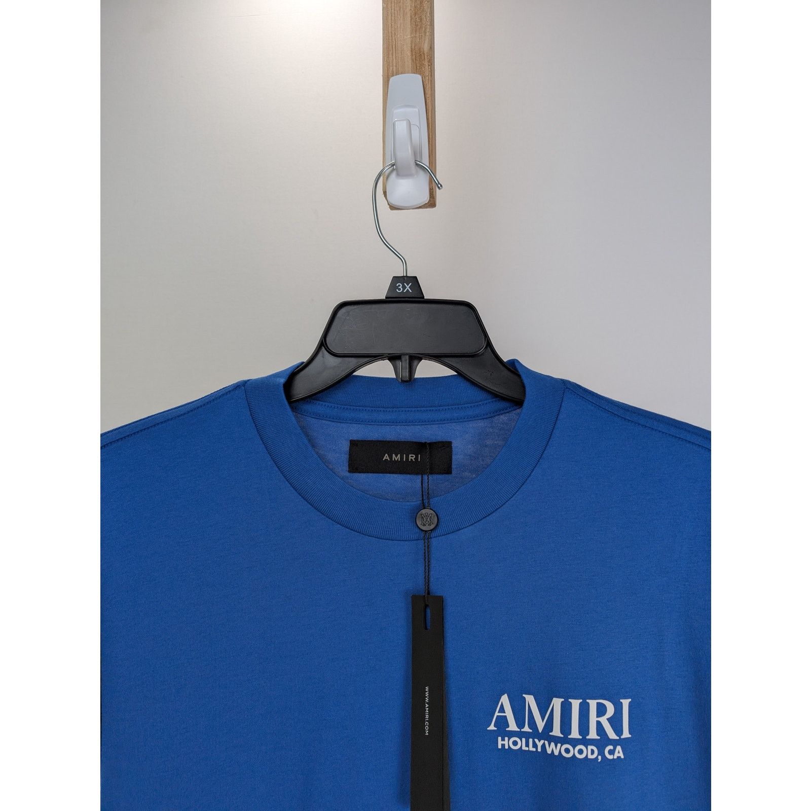 Amiri o1rshd1 Bones Stacked Long Sleeve Tee T-Shirt in Blue Size US M / EU 48-50 / 2 - 5 Thumbnail