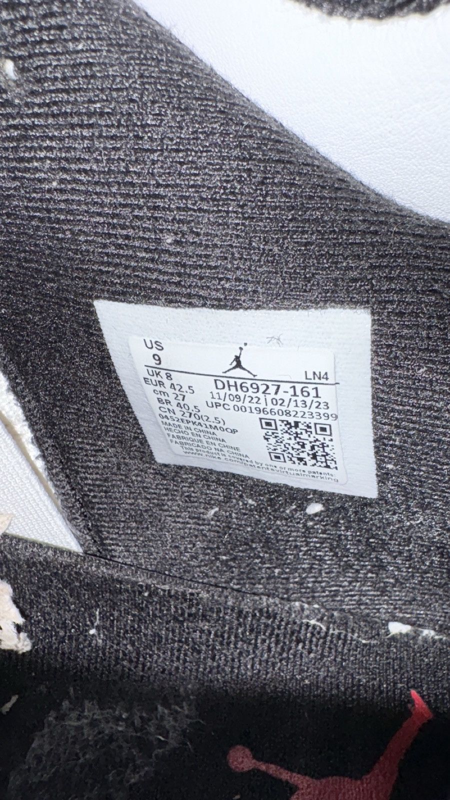 Nike Jordan 4 retro red cement Size US 9 / EU 42 - 6 Thumbnail