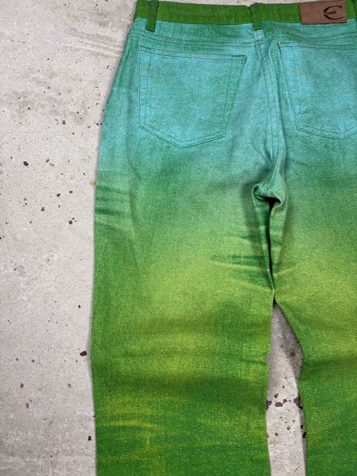 Just Cavalli Vintage 2000s Roberto Just Cavalli Psychodelic Flare Pants Size 27" / US 4 / IT 40 - 15 Thumbnail