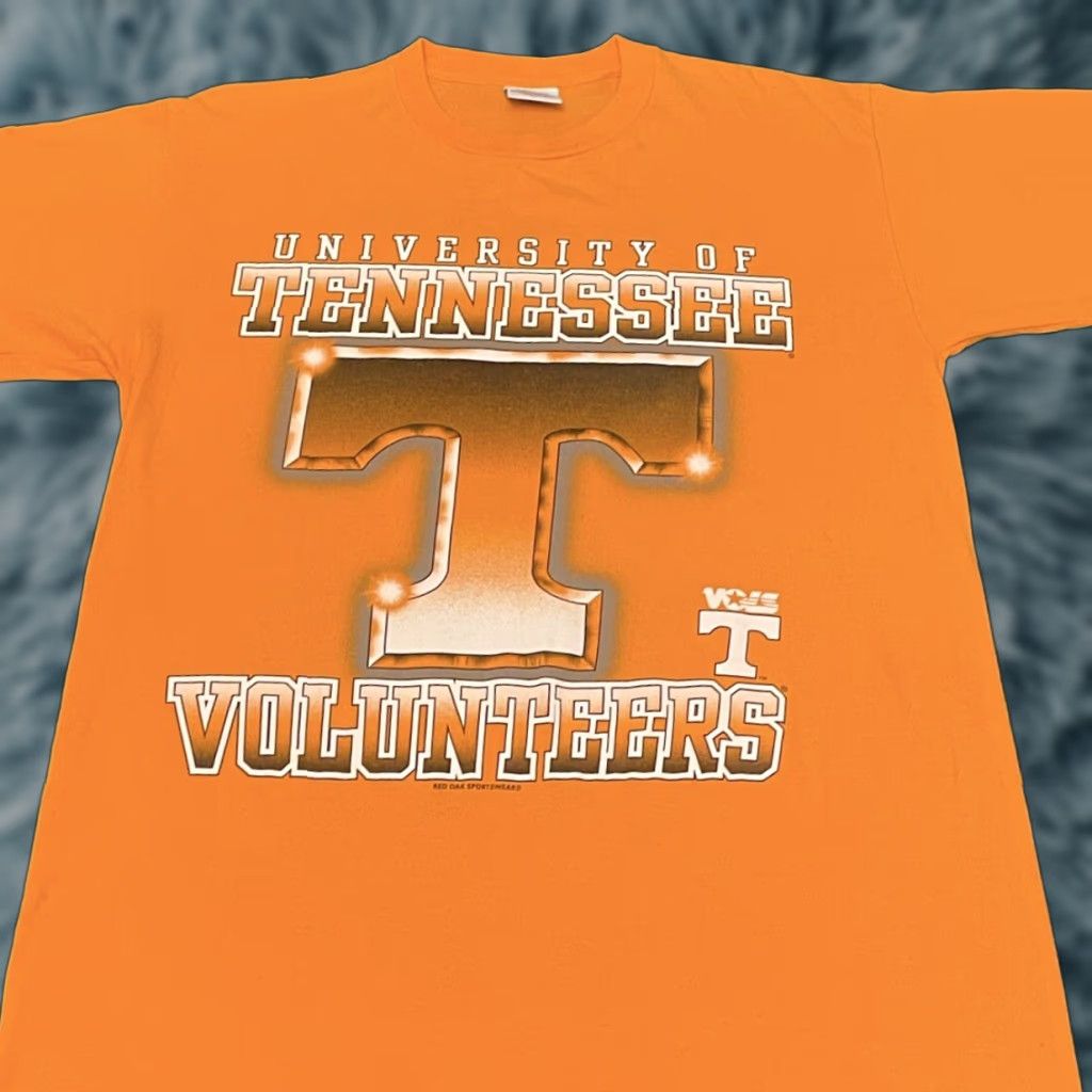 Logo 7 VINTAGE 90s University Of Tennessee Volunteers Graphic Logo Shirt Mens XL Orange VTG Logo T-Shirt Size US XL / EU 56 / 4 - 1 Thumbnail