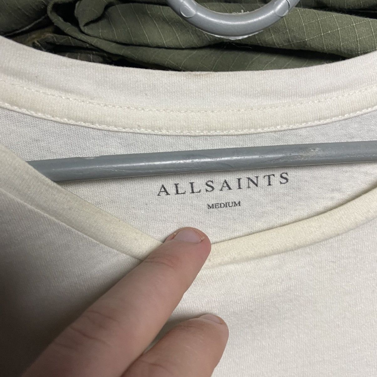 Allsaints Designer Allsaints big logo y2k opium streetwear tee size M Size US M / EU 48-50 / 2 - 4 Thumbnail