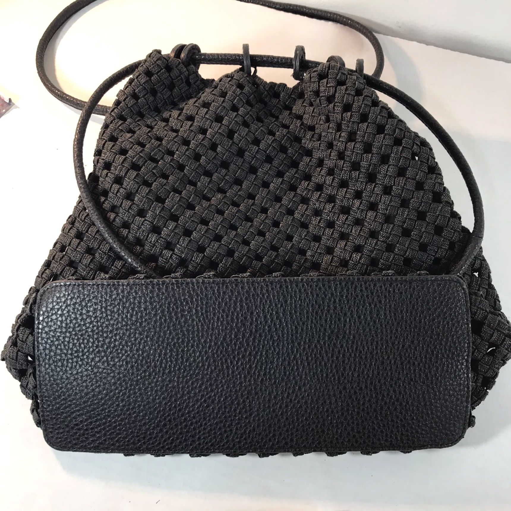Liz Claiborne Liz Claiborne Medium Black Braided Satchel Bag for Women - Business Casual Travel Size ONE SIZE - 3 Thumbnail