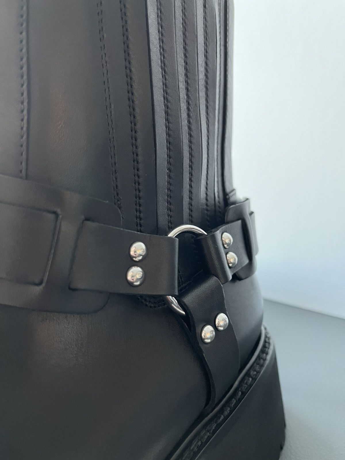 Celine × Hedi Slimane Super Runway Celine Hedi Slimane Biker Chelsea Boots New Size US 11 / EU 44 - 21 Thumbnail