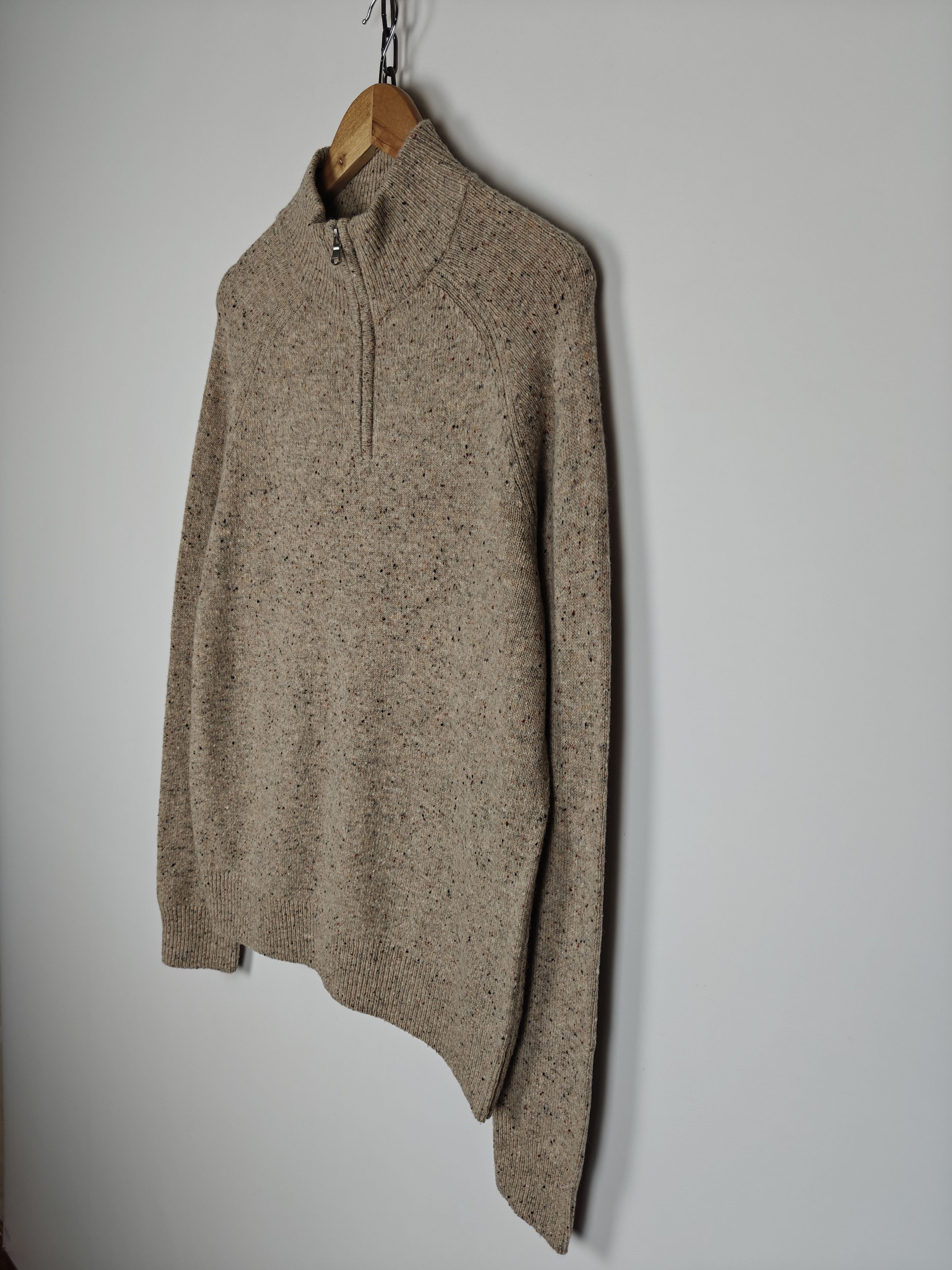 Other John Lewis Woll Sweater Pullover 1/4 Zip Beige size L Size US L / EU 52-54 / 3 - 5 Thumbnail