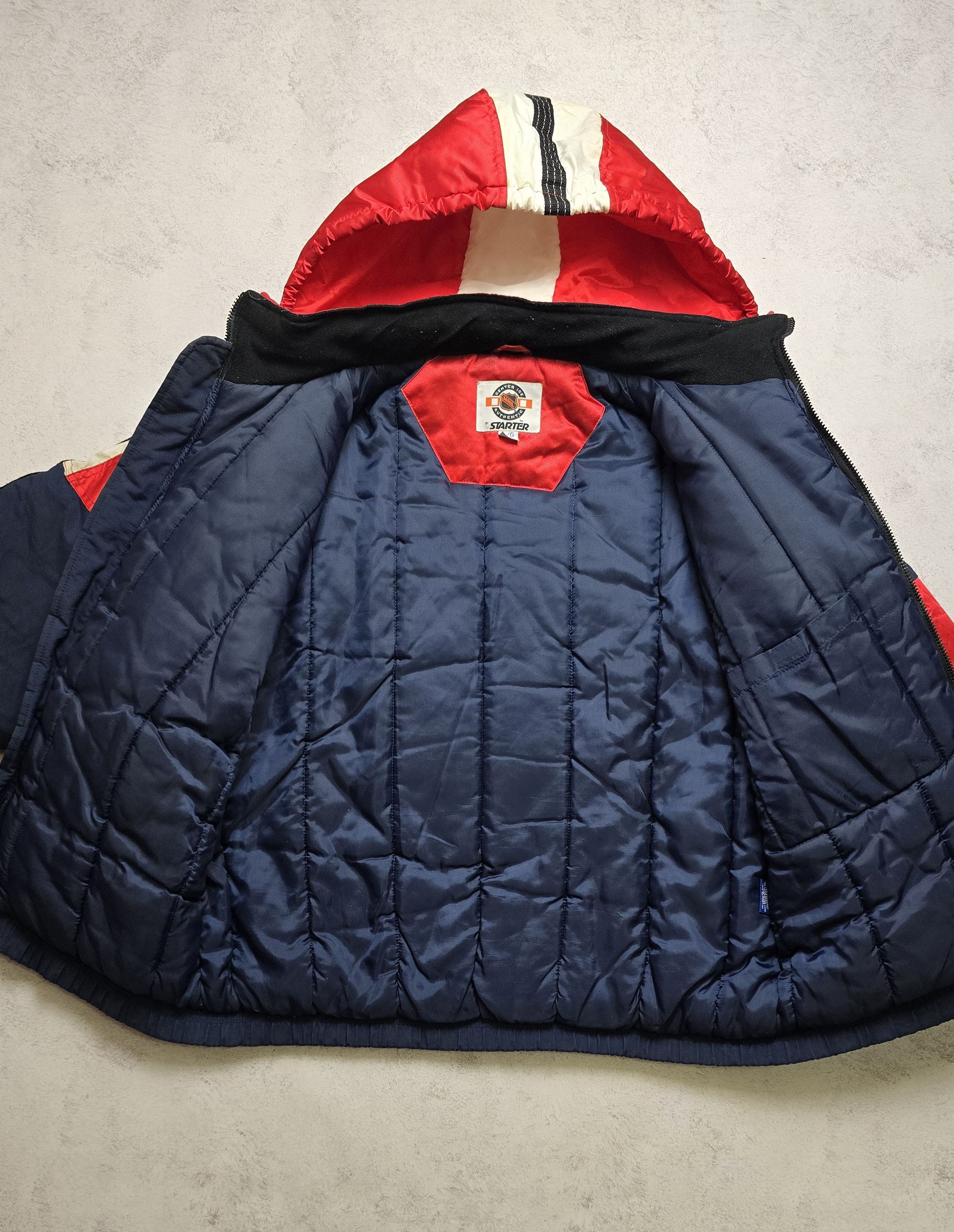 VTG New York Rangers Liberty 90s Puffer NHL Hockey Jacket