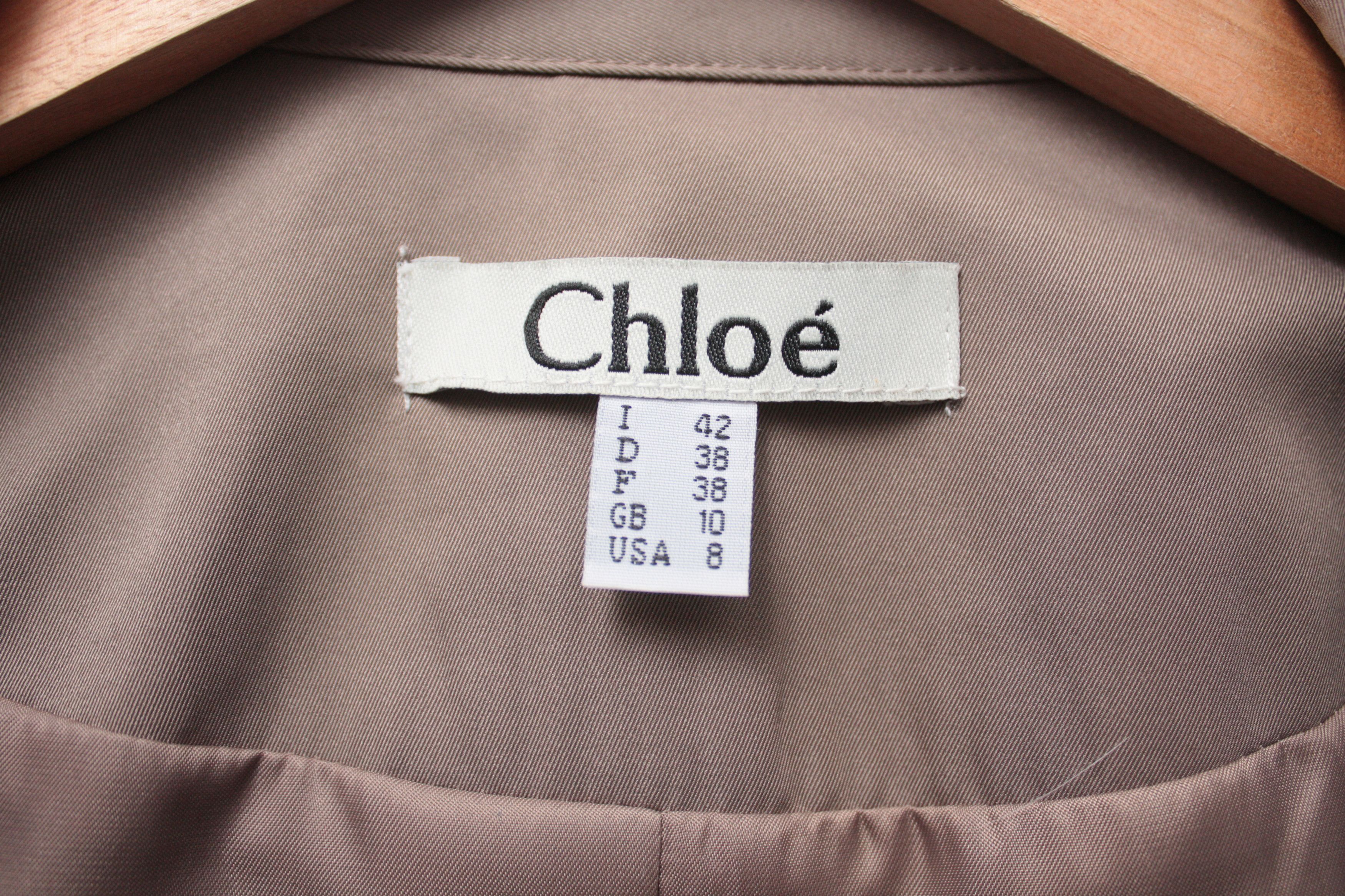 Chloe Chloe Beige Trench Coat Women's 8 Size M / US 6-8 / IT 42-44 - 4 Thumbnail