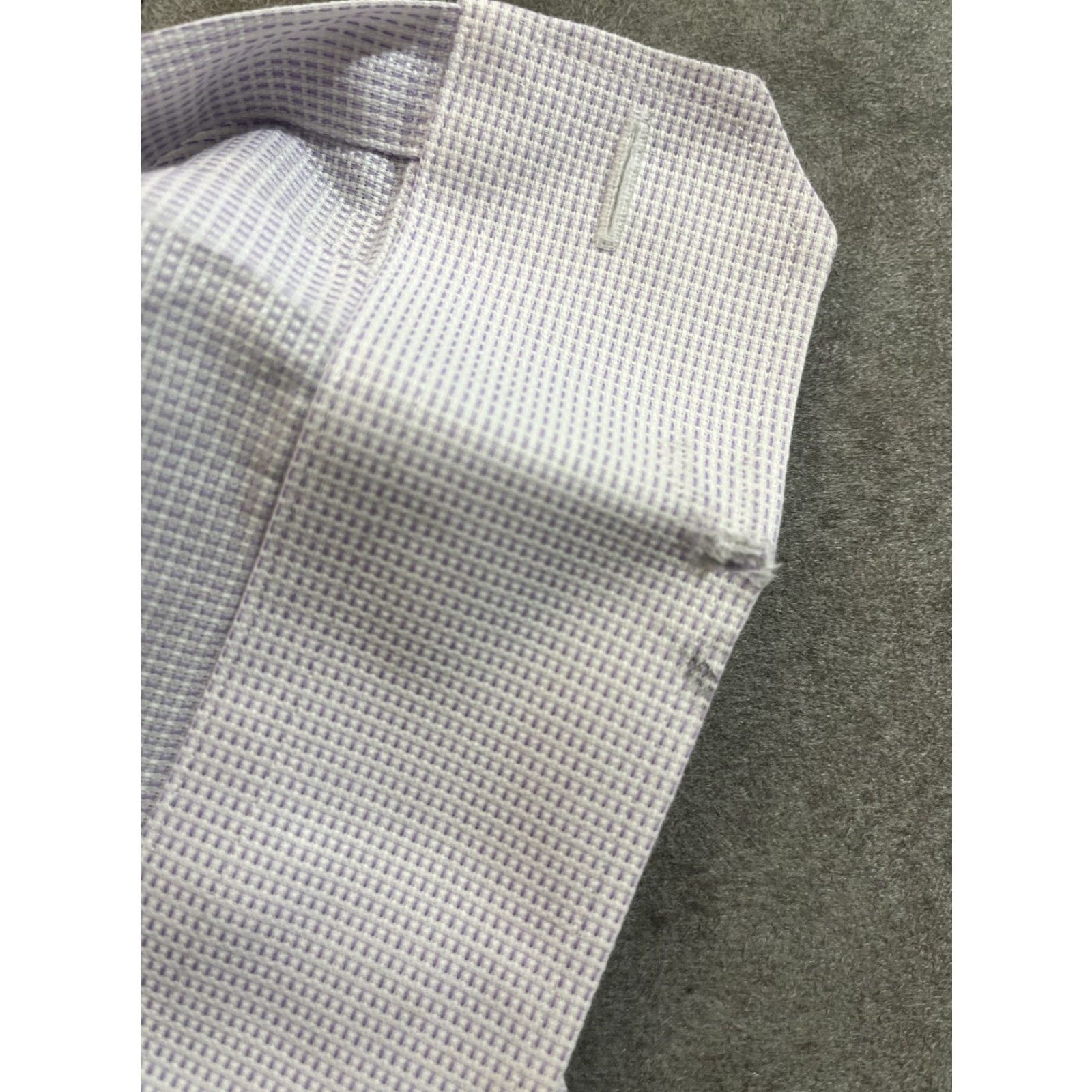Charles Tyrwhitt Charles Tyrwhitt Shirt Mens Solid Slim Fit Purple Button-Down Size 15.5/33 Size US M / EU 48-50 / 2 - 5 Thumbnail