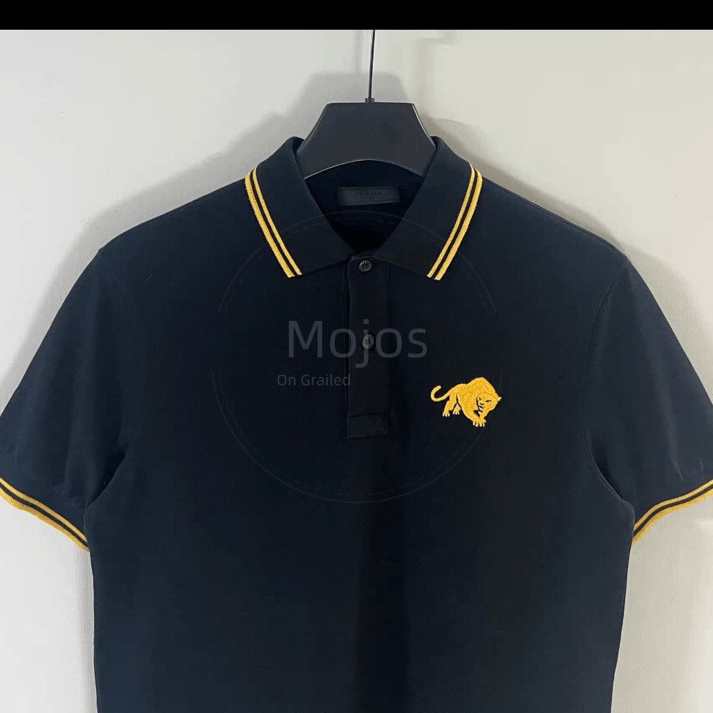 Prada Prada Leopard Stitch Polo Size US S / EU 44-46 / 1 - 3 Thumbnail