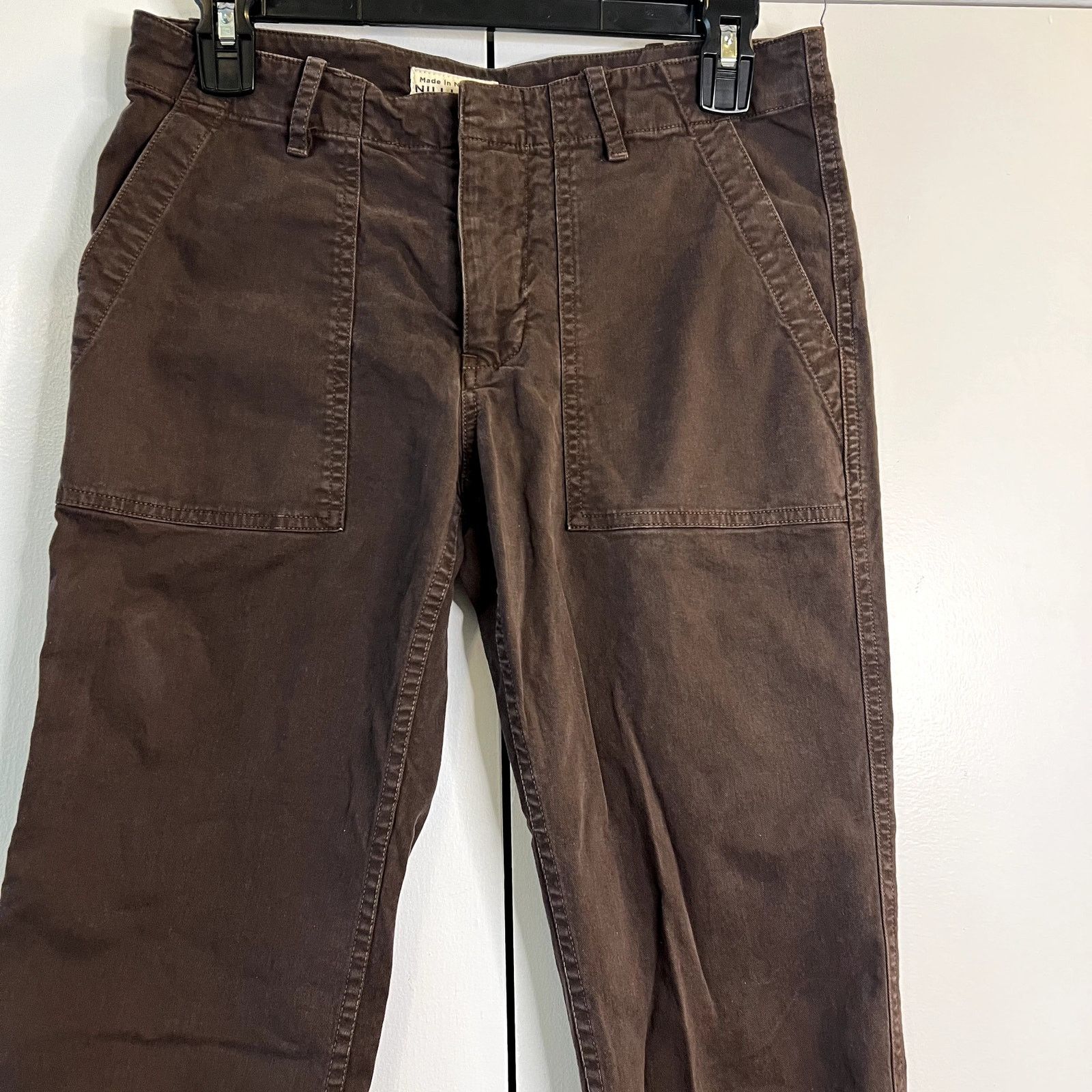 Nili Lotan nili lotan jenna cropped pants brown coffee size 0 Size 25" / US 0 / IT 36 - 3 Thumbnail