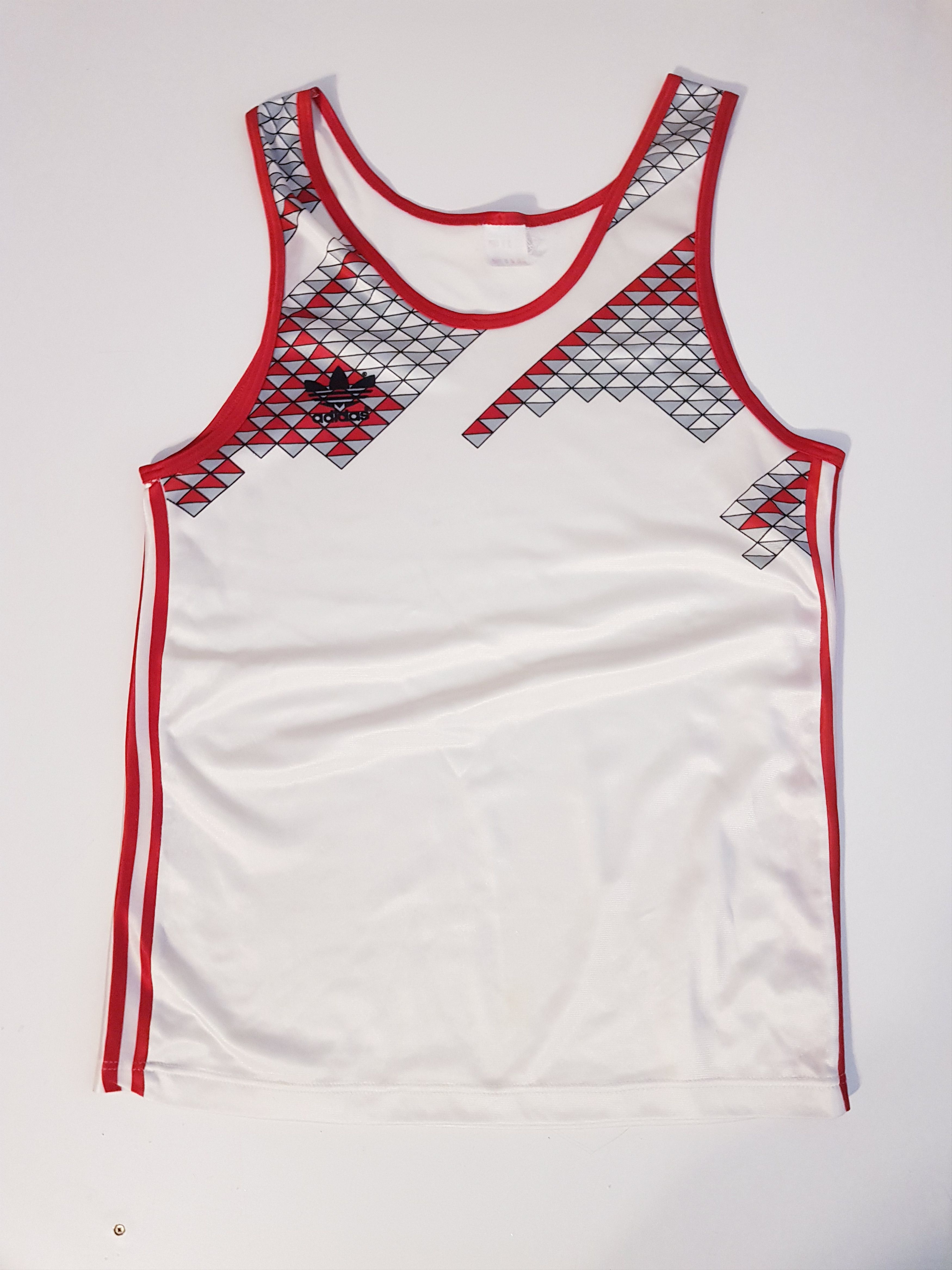 Adidas Adidas Trefoil 80s Vintage Athletics Running Singlet White M Size US M / EU 48-50 / 2 - 1 Thumbnail