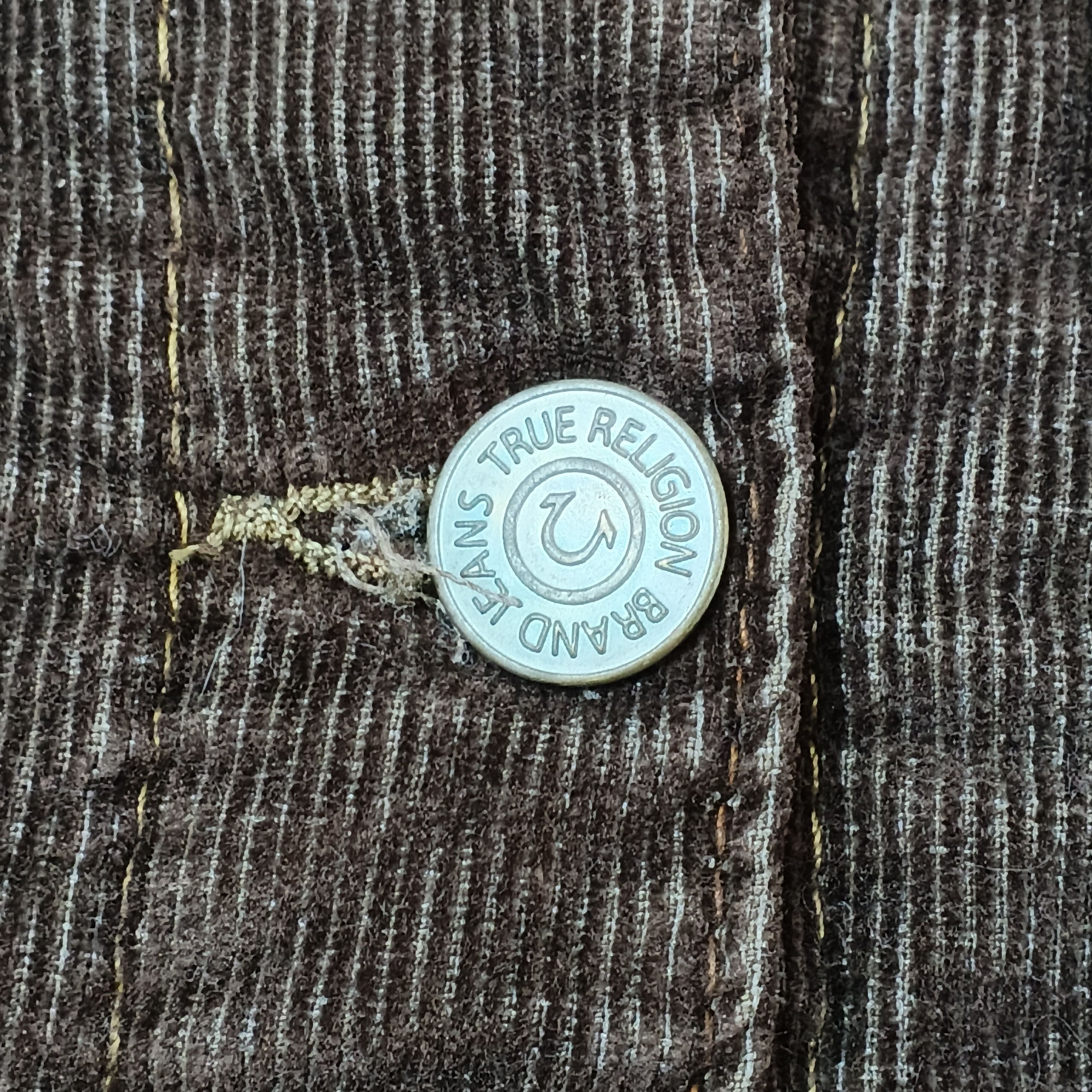 True Religion Vintage 90's True Religion Corduroy Cropped Denim Jacket Size M / US 6-8 / IT 42-44 - 8 Thumbnail