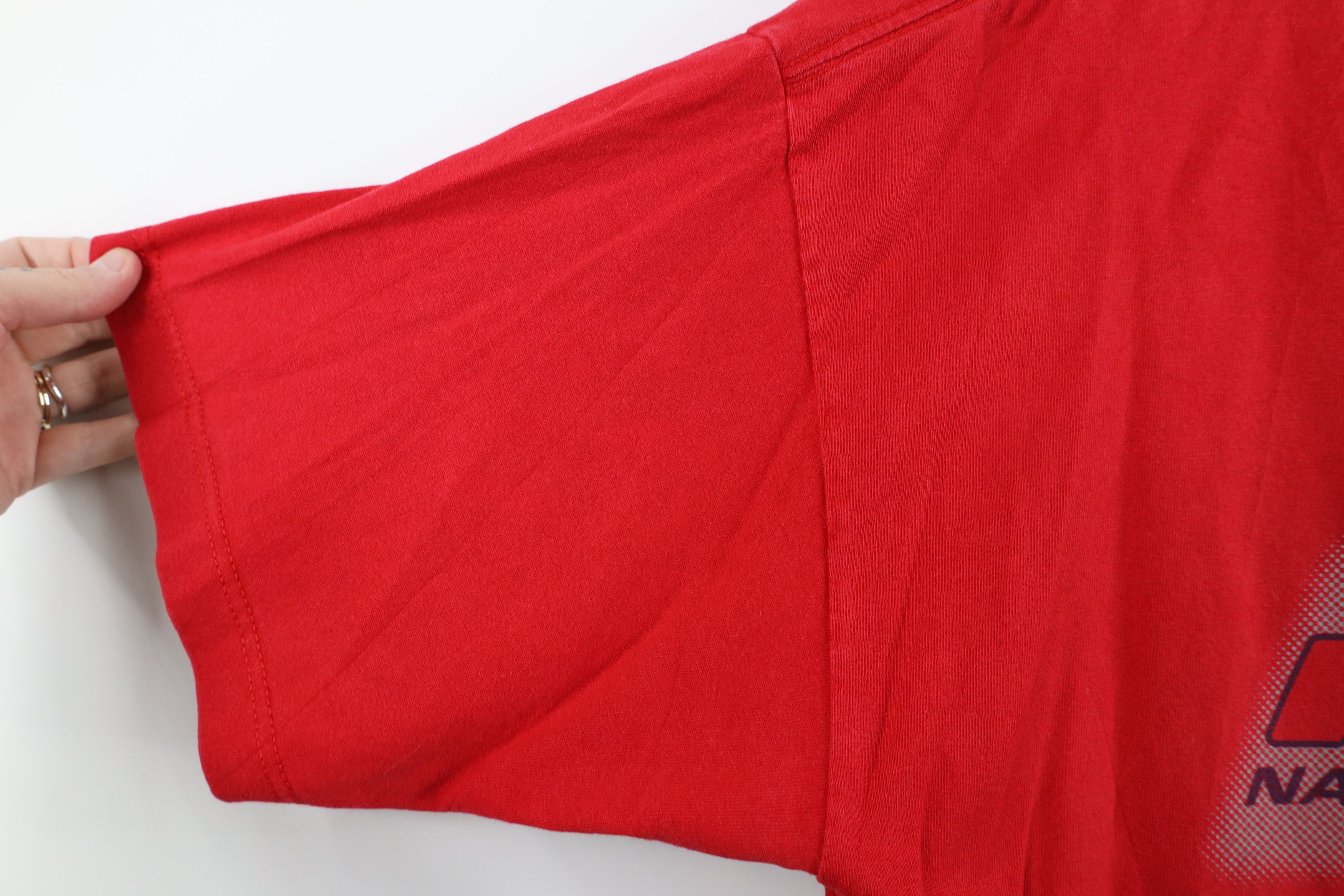 Nautica × Vintage Vintage 90s Nautica Sport Tech T-Shirt Red Cotton USA Size US L / EU 52-54 / 3 - 6 Thumbnail