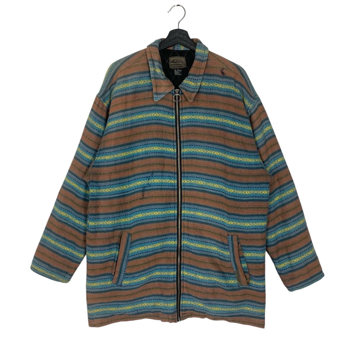 Quiksilver Vintage Distressed Quiksilver SurfStyle Outdoor Jacket Size US L / EU 52-54 / 3 - 1 Thumbnail