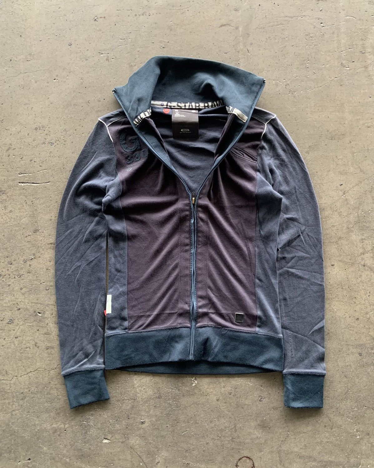 G-Star G-star Raw Denim Fitted Tracktop Sweatshirt Size US S / EU 44-46 / 1 - 3 Thumbnail