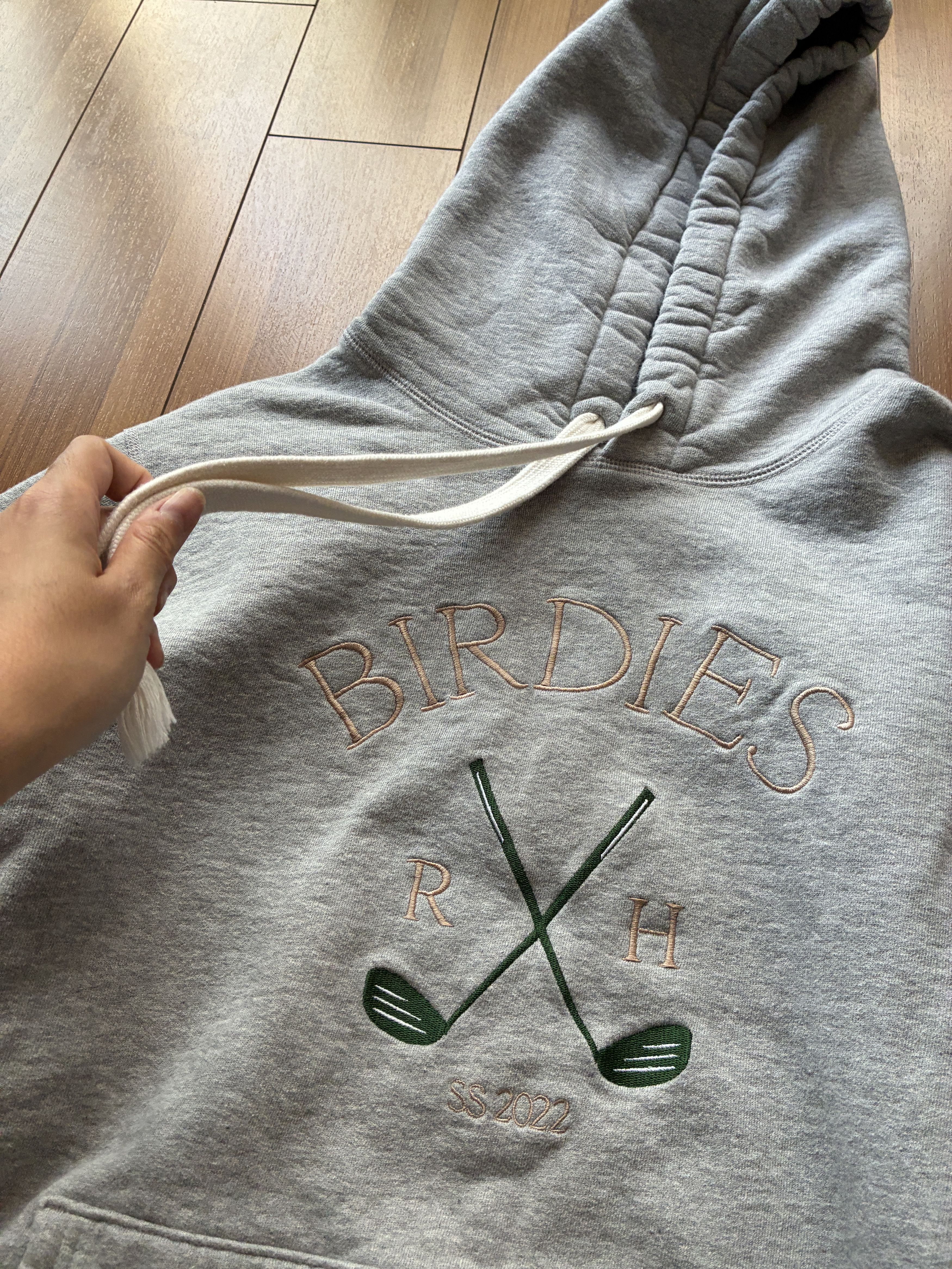 Other Recreational Habits Golf Birdies S22 Gray Hoodie Men's Large Size US L / EU 52-54 / 3 - 3 Thumbnail