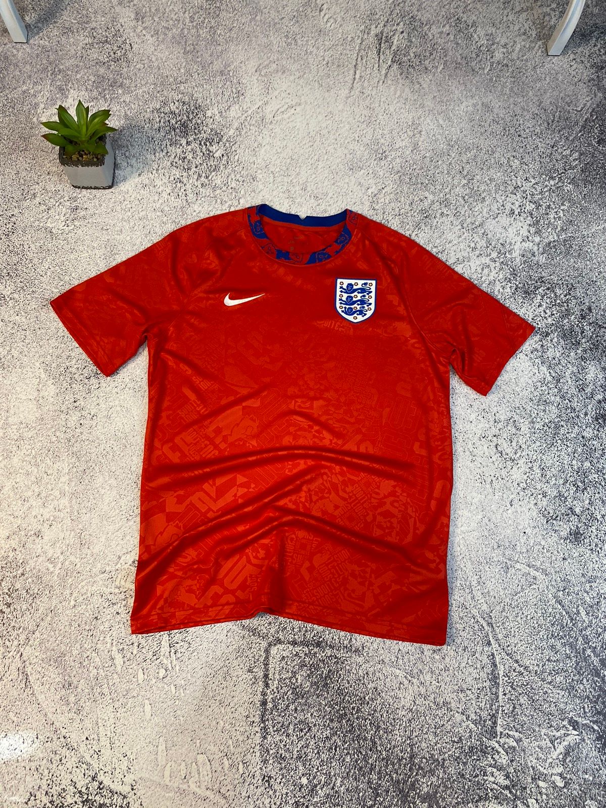 Pre-owned Jersey X Nike England 2020-2021 Football Pre-match Soccer Jersey In Red