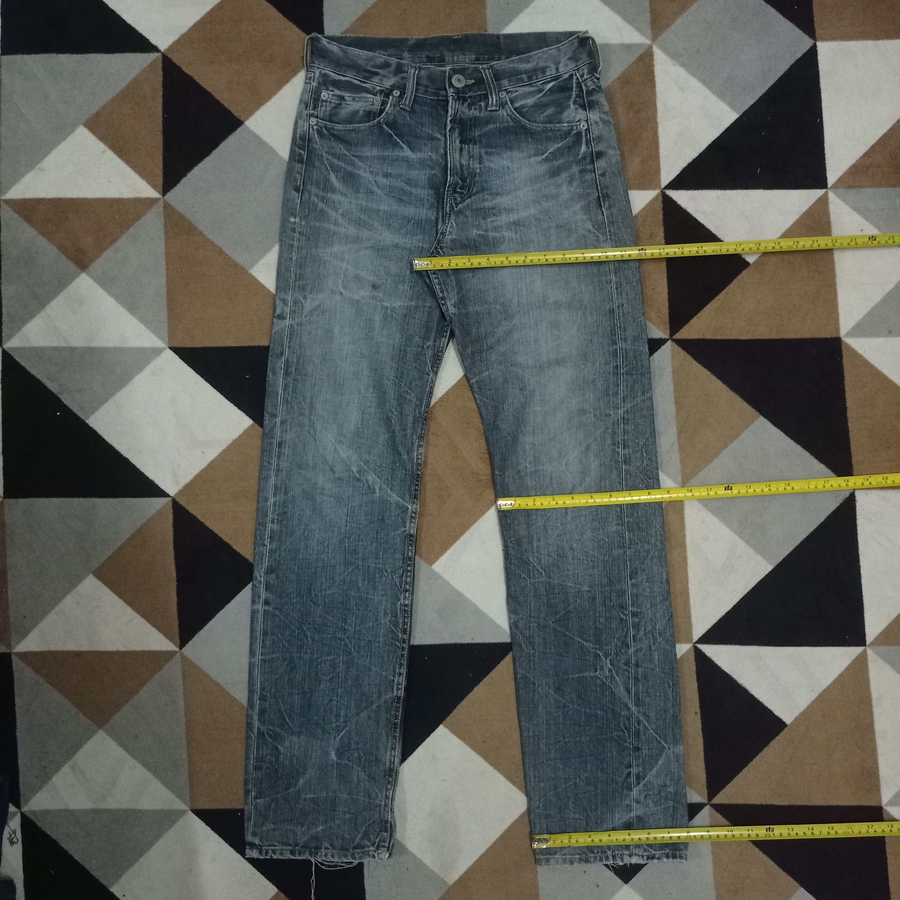 Japanese Brand Vintage Japanese Brand Distressed Straight Loose Jeans Size US 29 - 12 Thumbnail