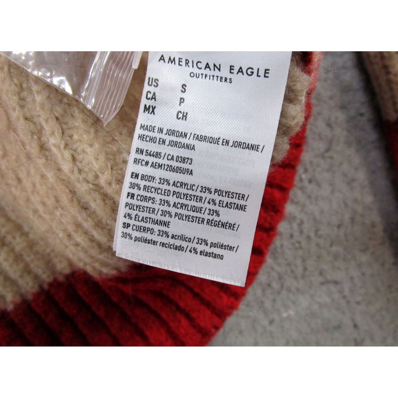 American Eagle Outfitters American Eagle Outfitters Cardigan Sweater Wool Blend Striped V-Neck Button NYLON? Size S / US 4 / IT 40 - 3 Thumbnail