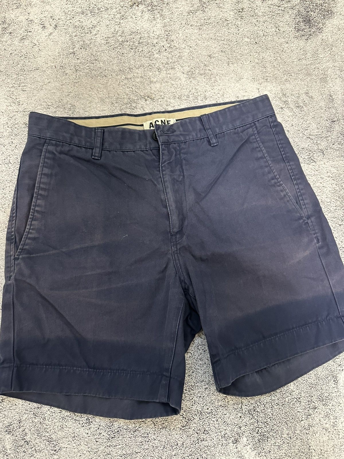 Acne Studios Acne Studios Seymour Twill Shorts Blue Size US 27 - 5 Thumbnail