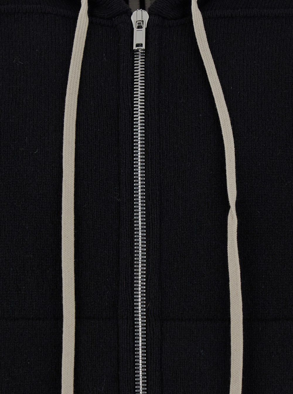 Rick Owens Rick Owens FW24 Black Cashmere Knit Zip Hoodie Size US XL / EU 56 / 4 - 2 Thumbnail