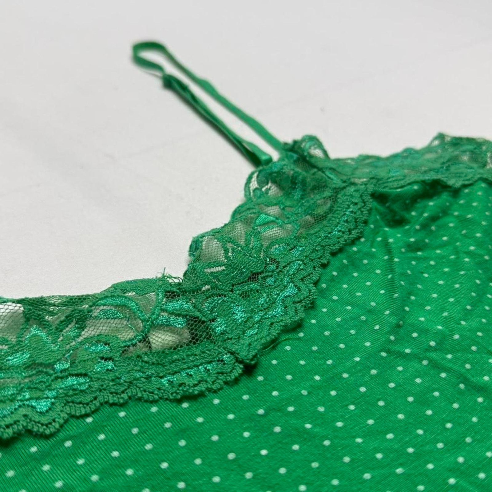 Other Coco Bong Polka Dot Green White Lace Cami Full Length size M Size M / US 6-8 / IT 42-44 - 7 Thumbnail
