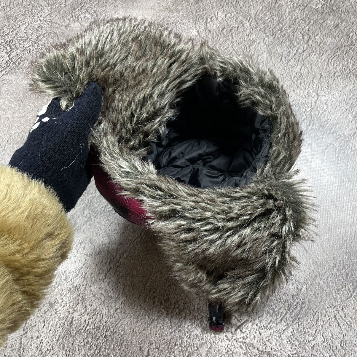 Other Vintage 90s Alt Beanie Mohair Ushanka Faux American VTg Size ONE SIZE - 5 Thumbnail