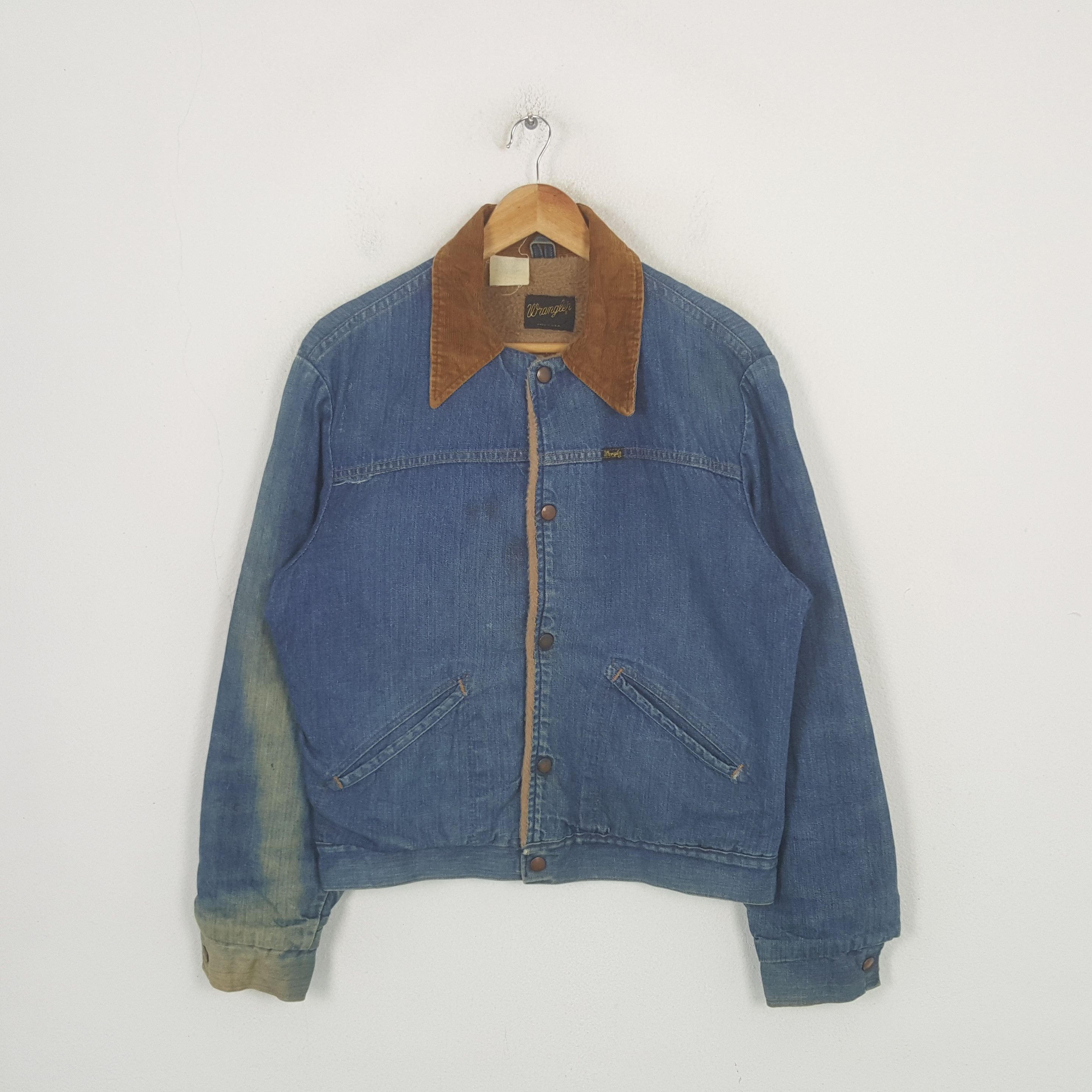 Wrangler Vintage Wrangler Retro Style Winter Denim Jacket C302N7 Size US M / EU 48-50 / 2 - 1 Thumbnail