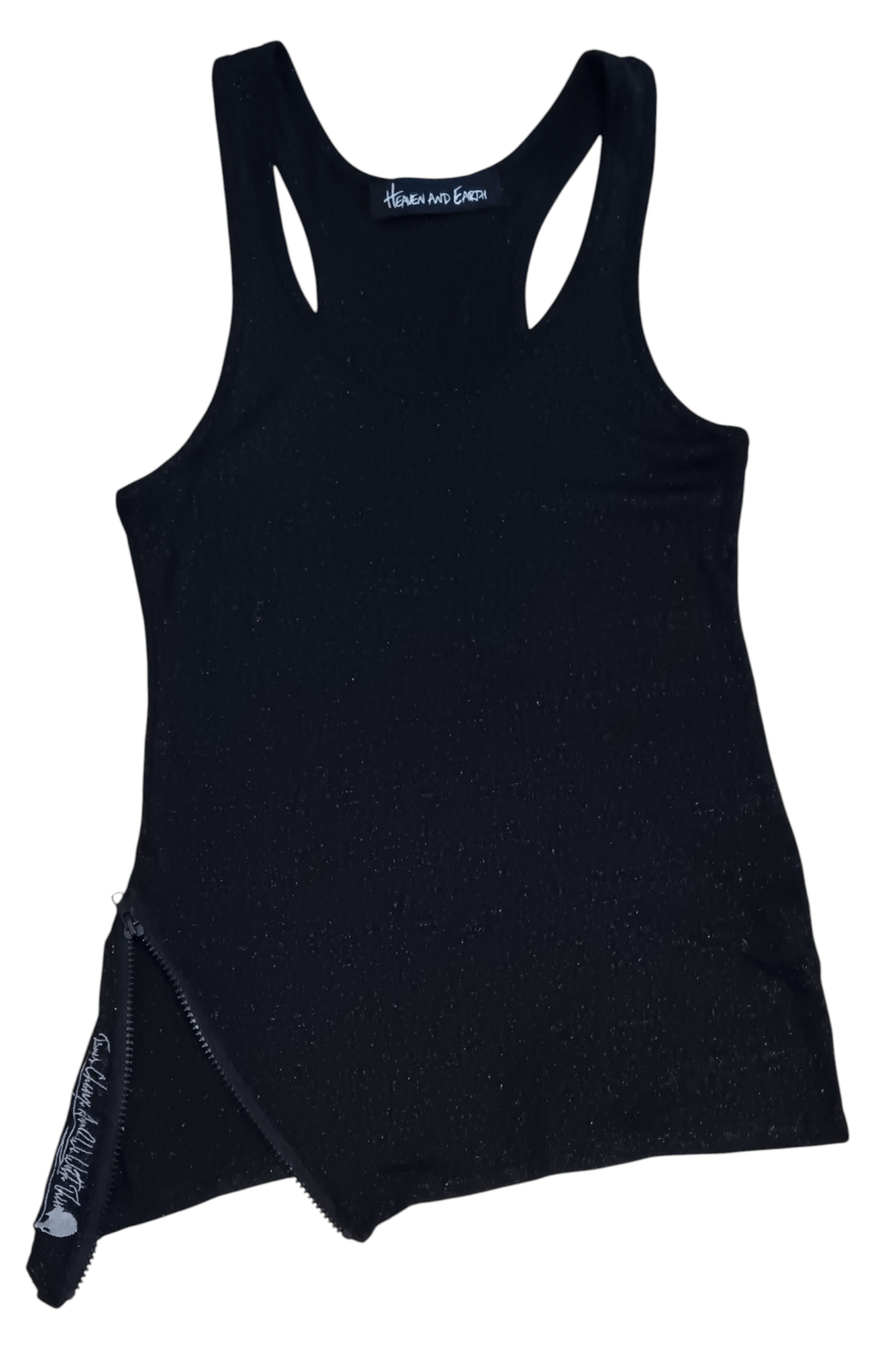 Japanese Brand HEAVEN AND EARTH ASYMMETRICAL SKULL ZIPPER TANKTOP Size M / US 6-8 / IT 42-44 - 1 Thumbnail