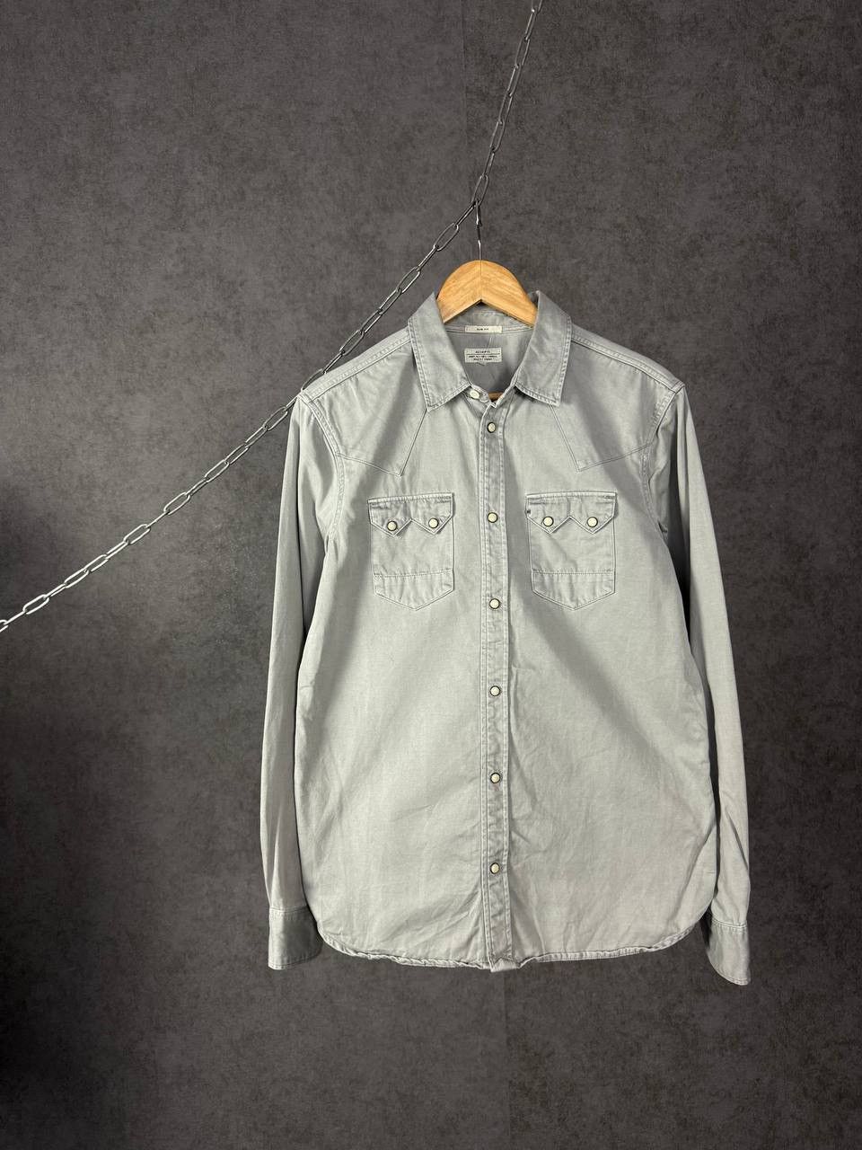 Allsaints Allsaints vintage designer pocket shirt Size US S / EU 44-46 / 1 - 1 Thumbnail