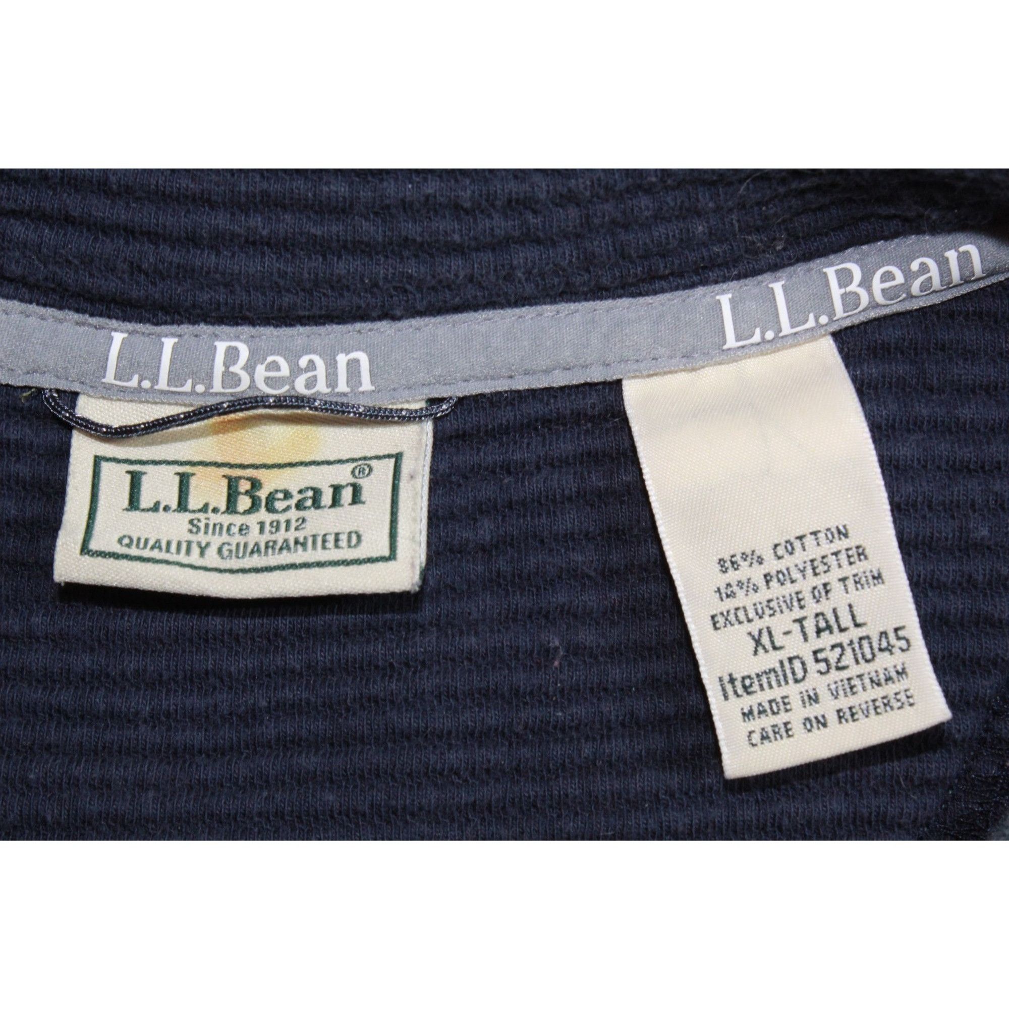 L.L. Bean LL Bean Men's Lakewashed Double Knit Quarter Zip Pullover Size US XL / EU 56 / 4 - 9 Thumbnail