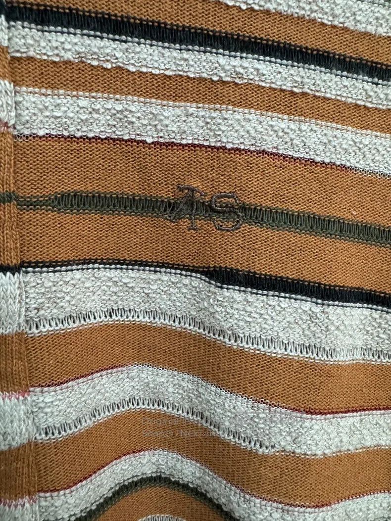 Acne Studios Acne Studios Striped Polo Collar Long Sleeve Sweatshirt Size XXS / US 00 / IT 34 - 6 Thumbnail