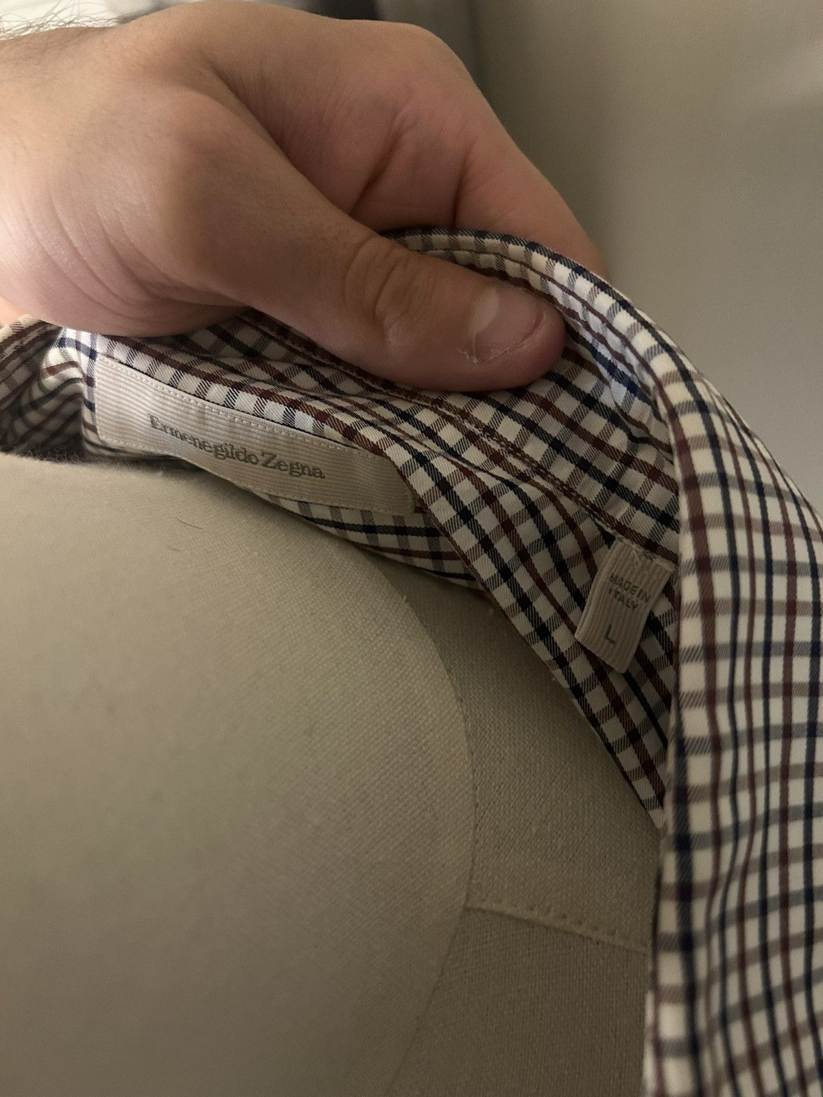 Ermenegildo Zegna Ermenegildo Zegna Gignham Shirt Size US M / EU 48-50 / 2 - 3 Thumbnail
