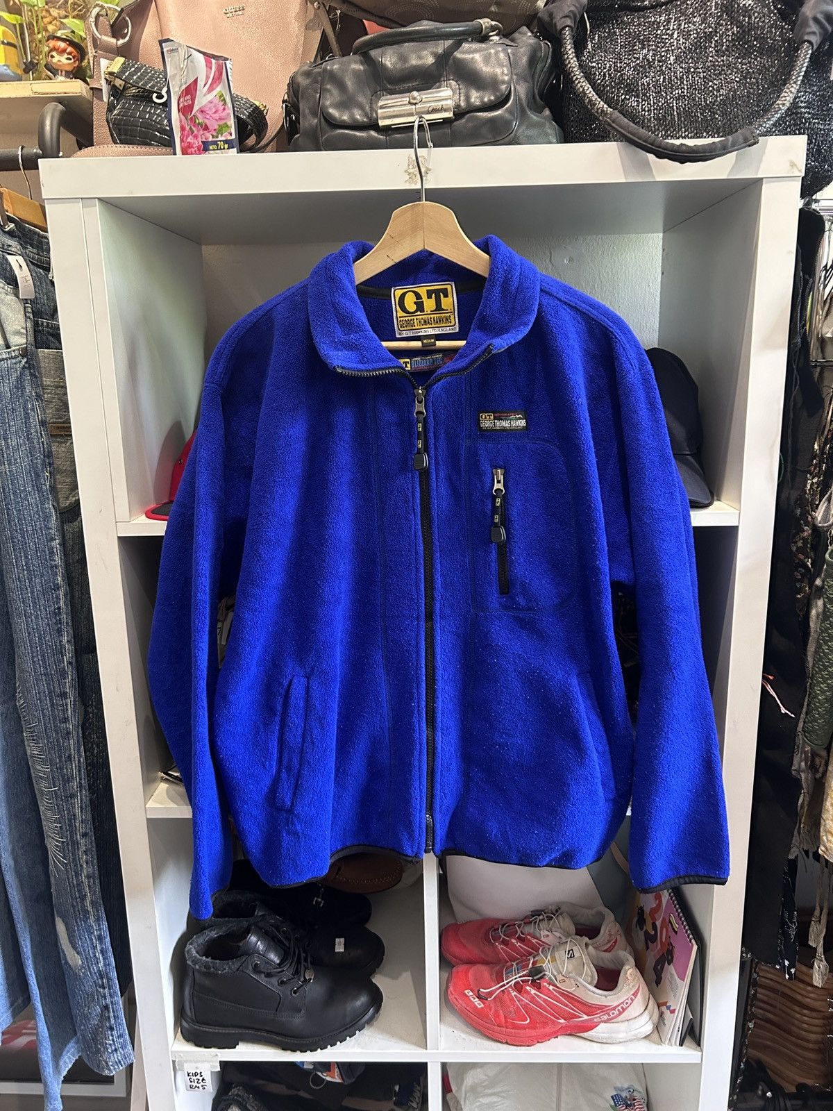 Vintage Retro Fleece G.T. George Thomas Hawkins blue full-zip fleece Size US M / EU 48-50 / 2 - 1 Preview