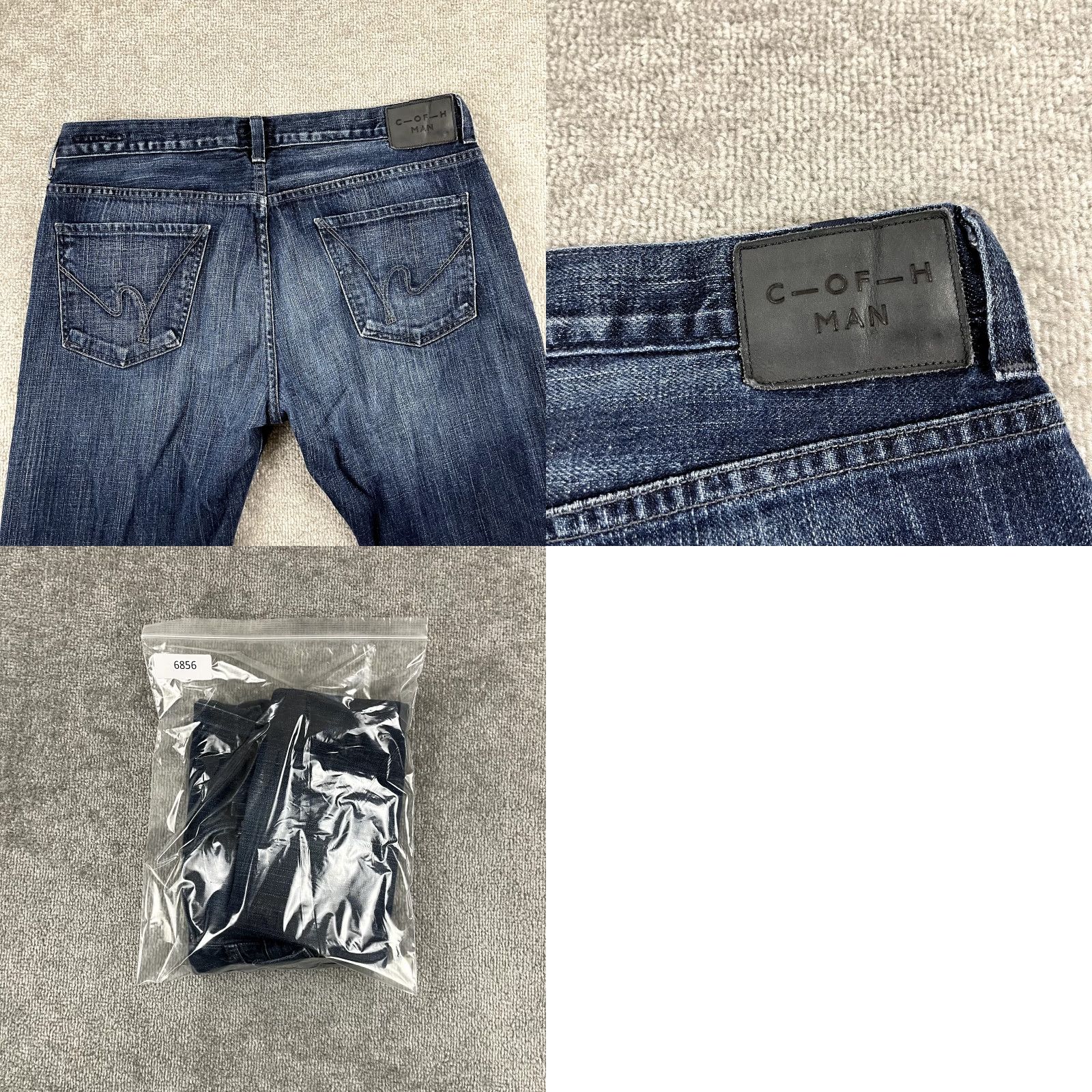 Citizens Of Humanity Citizens of Humanity Jeans Mens 38x30 SID Straight Fit Relaxed Dark Denim Pants Size US 38 / EU 54 - 9 Thumbnail