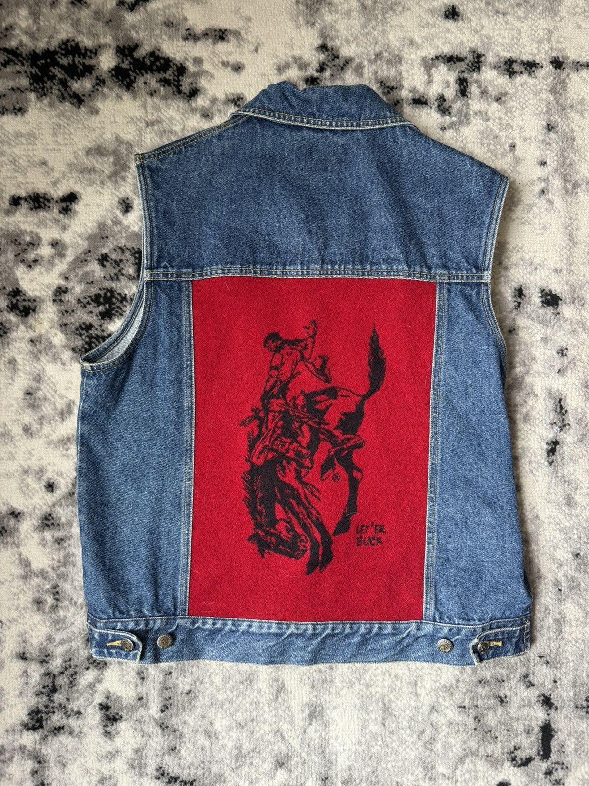 Pendleton Vintage Pendleton Denim Wool Sleeveless Jacket Size US M / EU 48-50 / 2 - 4 Thumbnail