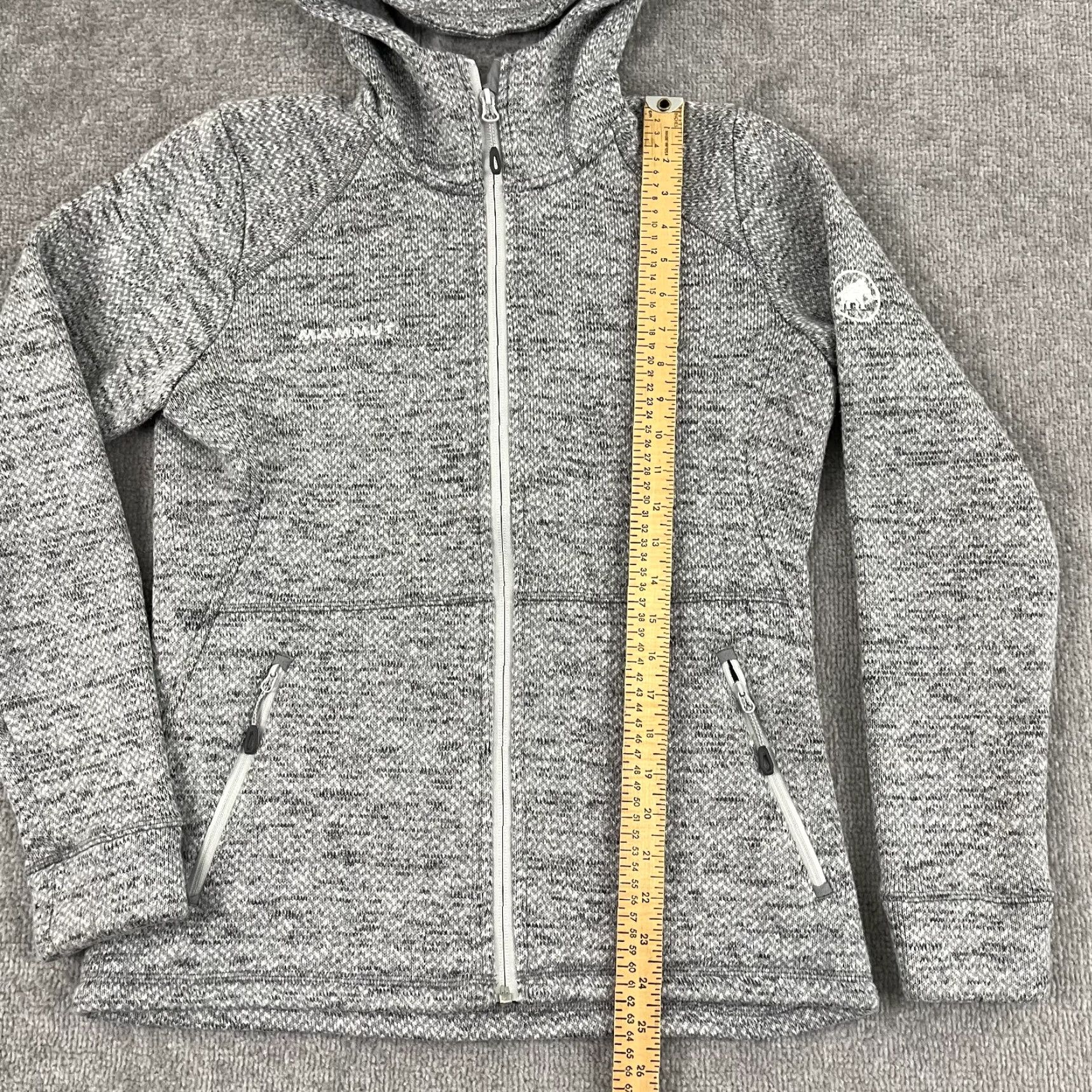 Mammut Mammut Jacket Womens Medium Heather Gray Kachemak Full Zip Fleece Hoodie Hiking Size M / US 6-8 / IT 42-44 - 4 Thumbnail