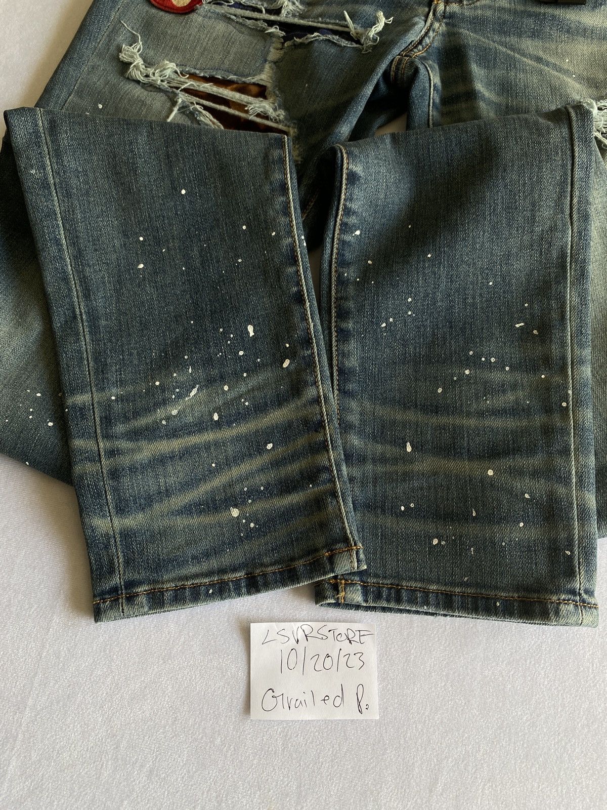 Amiri AMIRI Art Patch Medium Indigo 32 OG Rare* Size US 32 / EU 48 - 3 Thumbnail