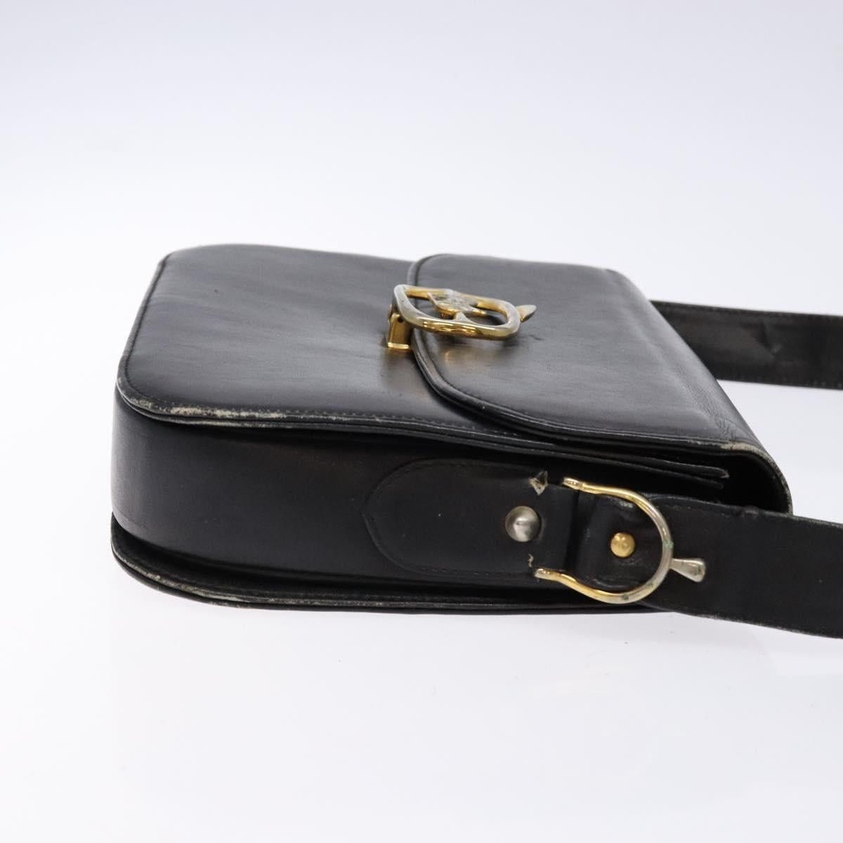 Celine CELINE Shoulder Bag Leather Black Gold Size ONE SIZE - 4 Thumbnail