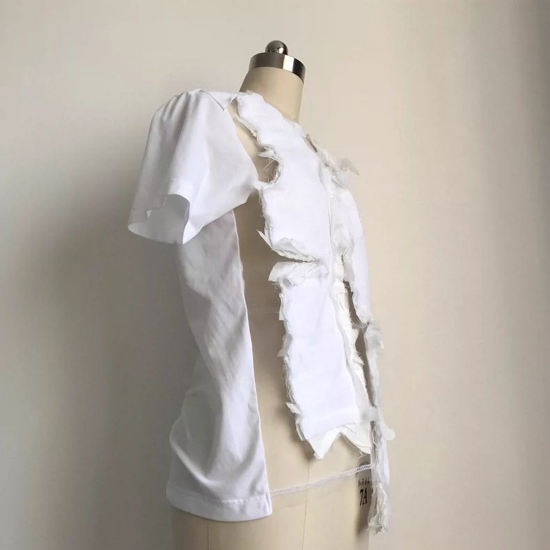 Comme des Garcons Comme Des Garcons Patchwork white T-shirt Size S / US 4 / IT 40 - 3 Thumbnail