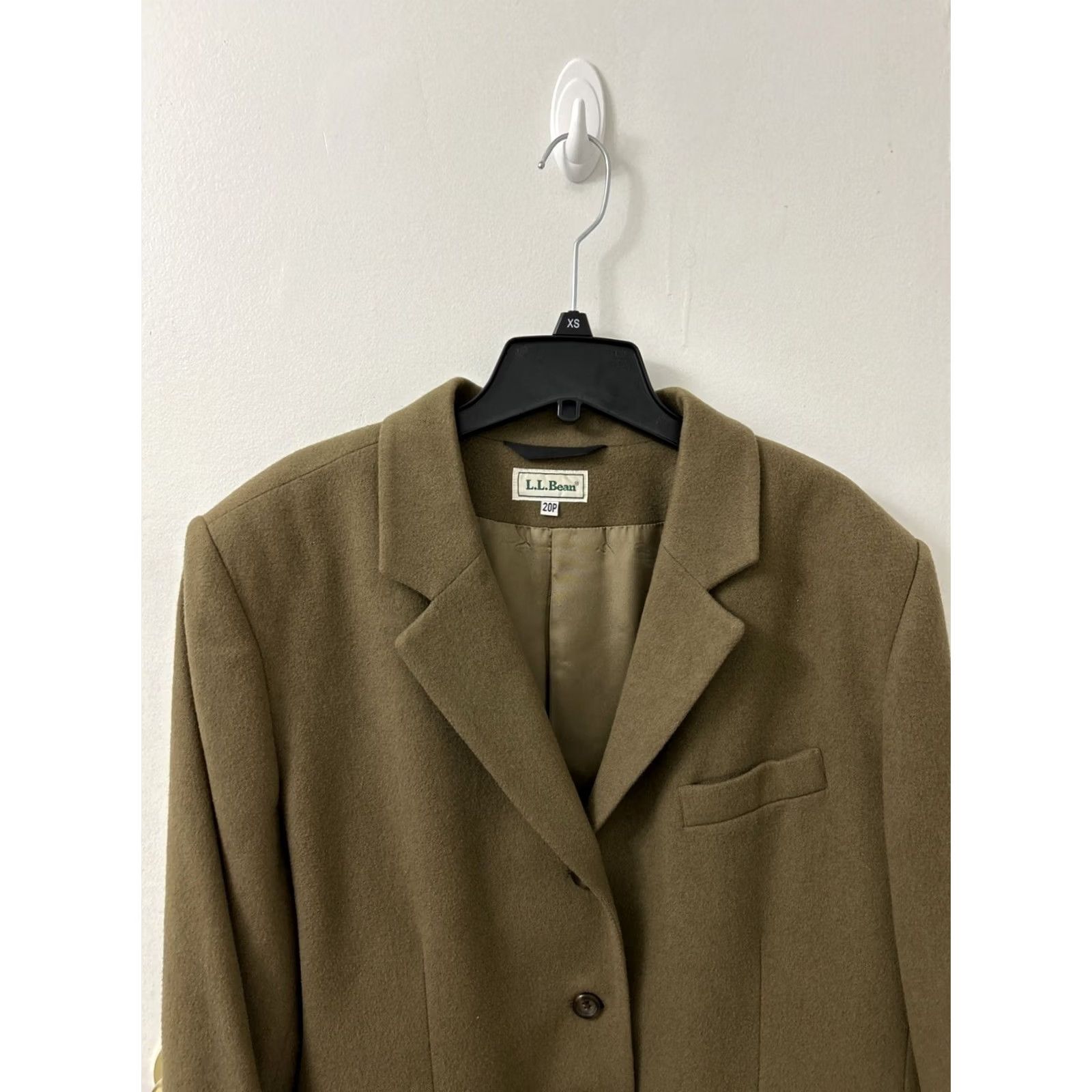 Vintage VINTAGE L.L. Bean Blazer Jacket Womens 20P Brown Wool Cashmere Made In USA Blazer Equestrian Wool/Nylon? Size 3XL / US 20-22 - 2 Thumbnail