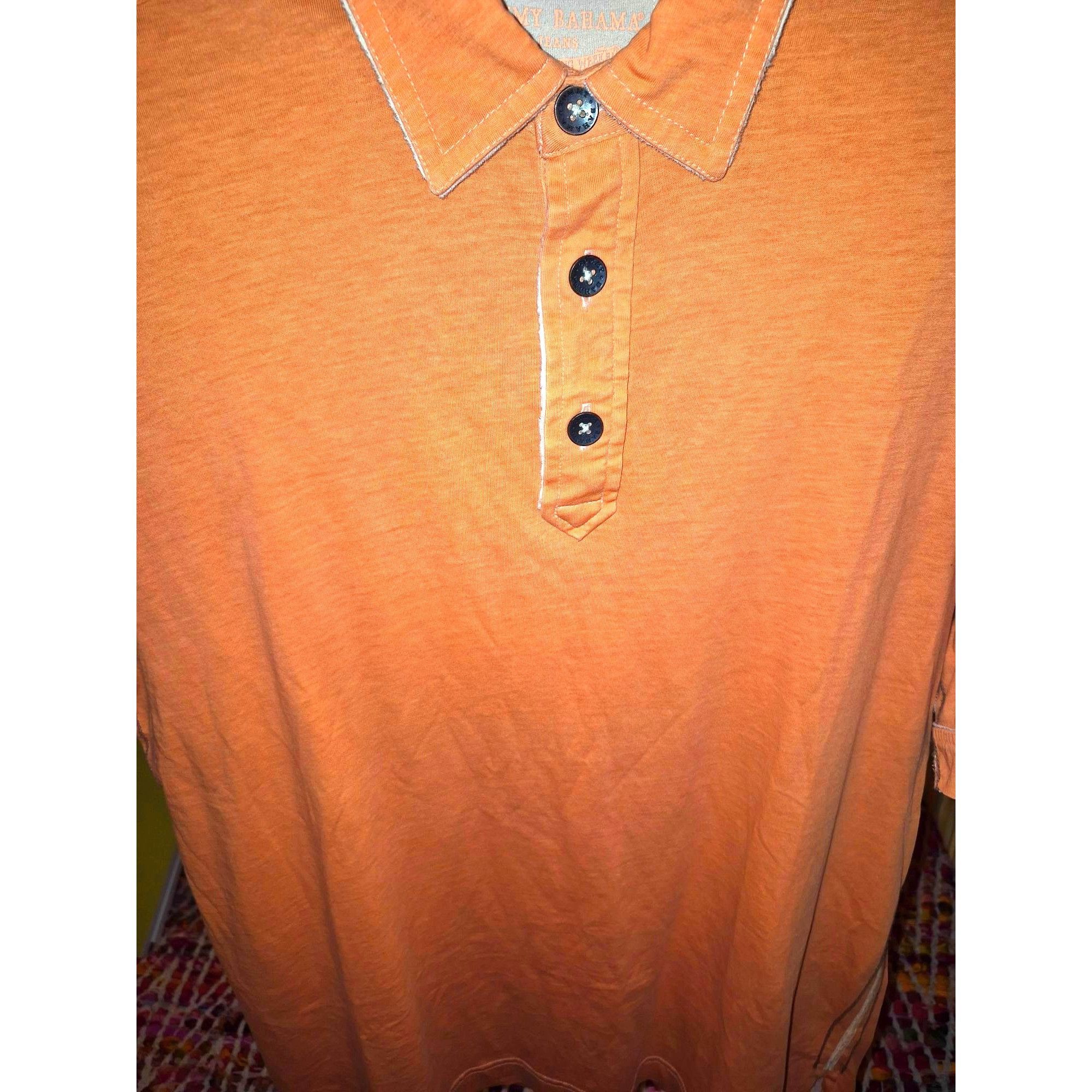 Tommy Bahama Tommy Bahama Mens Medium Orange Polo Shirt 100% Cotton Casua Size US M / EU 48-50 / 2 - 3 Thumbnail